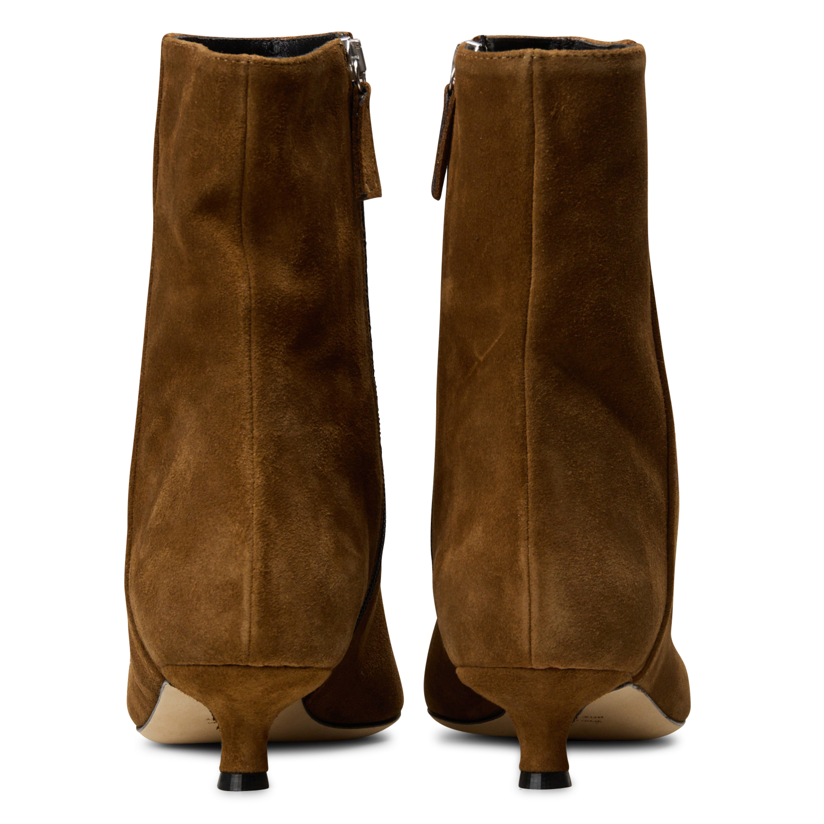 Bottines en cuir suédé ODARE Marron