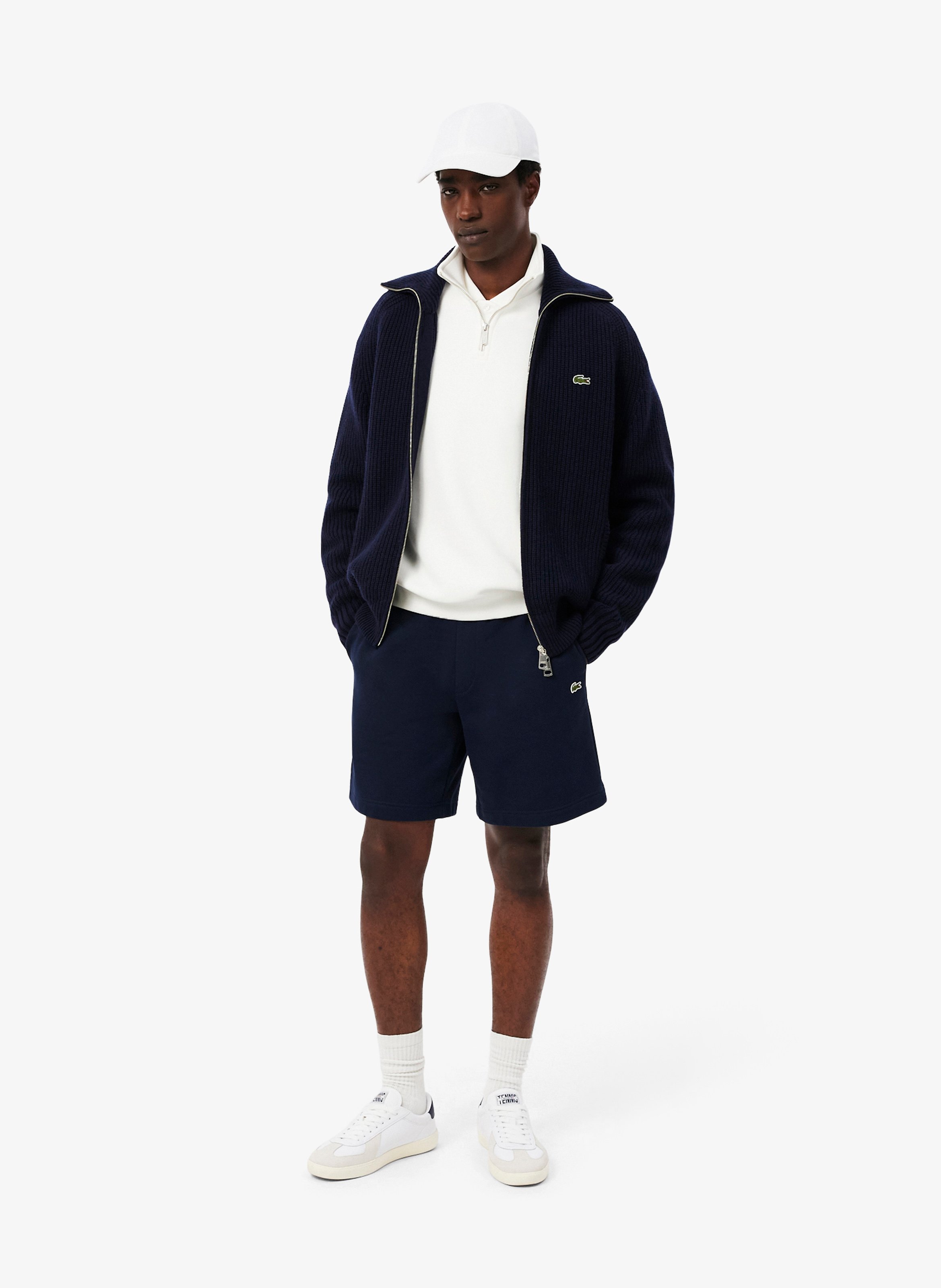 Casquette réglable brodée en coton LACOSTE