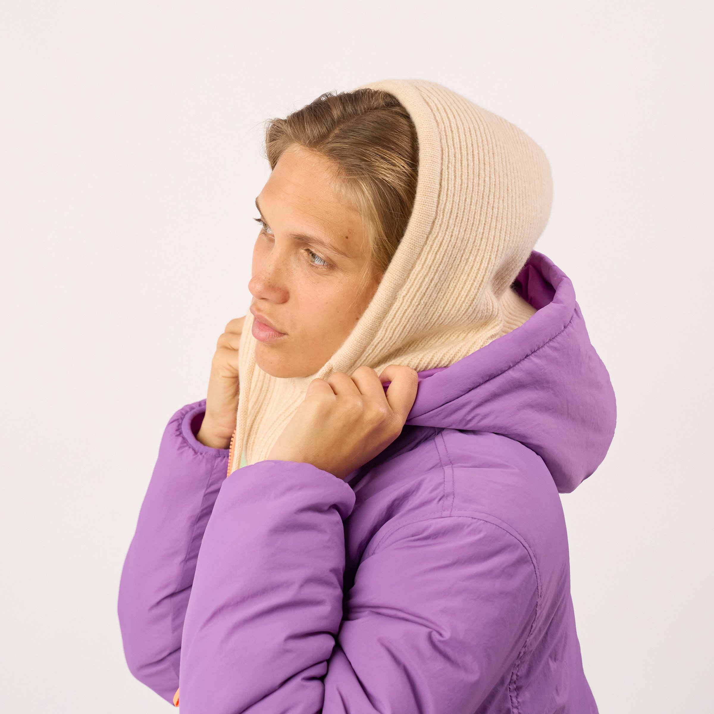 Wool balaclava BILLYBELT Beige