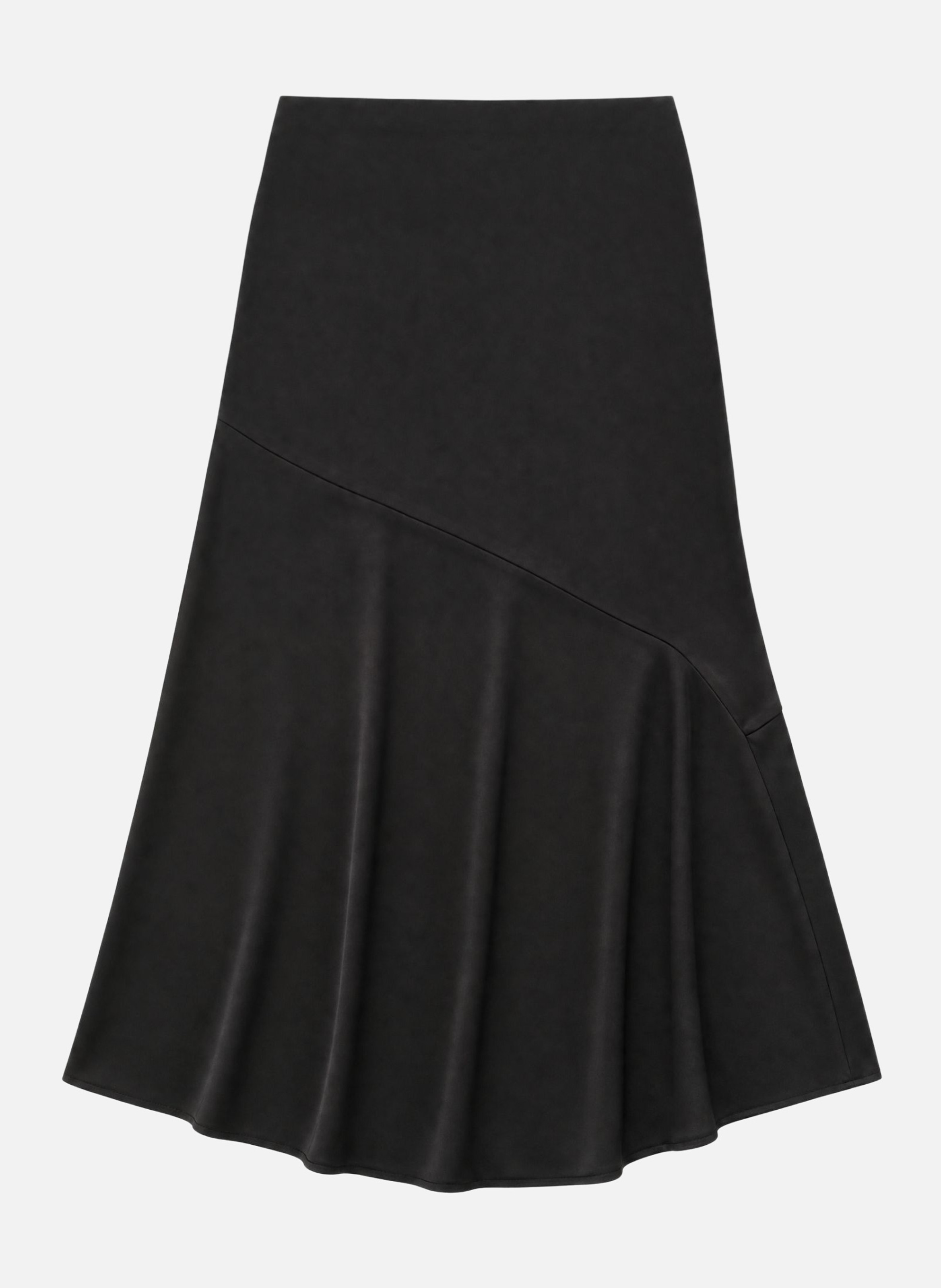 Midi satin skirt with chain THE KOOPLES Black