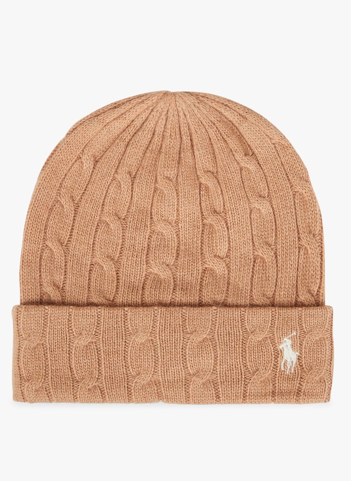 Polo top wool cap
