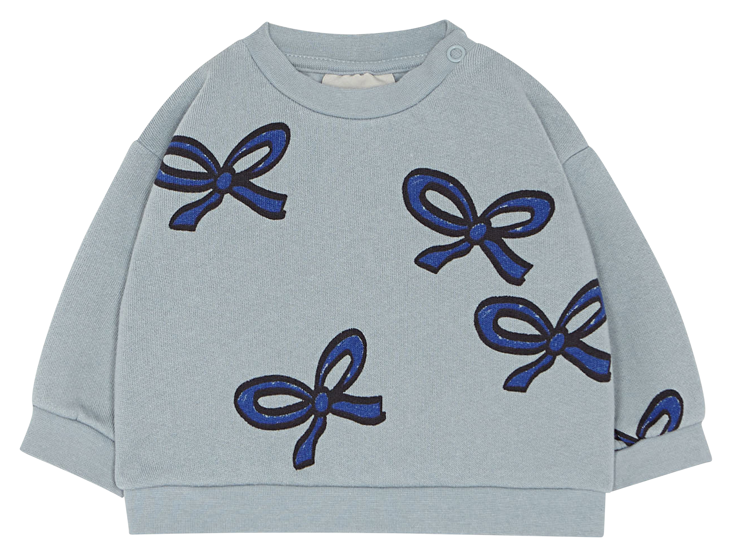 Sweat col rond imprimé en coton  THE CAMPAMENTO Bleu