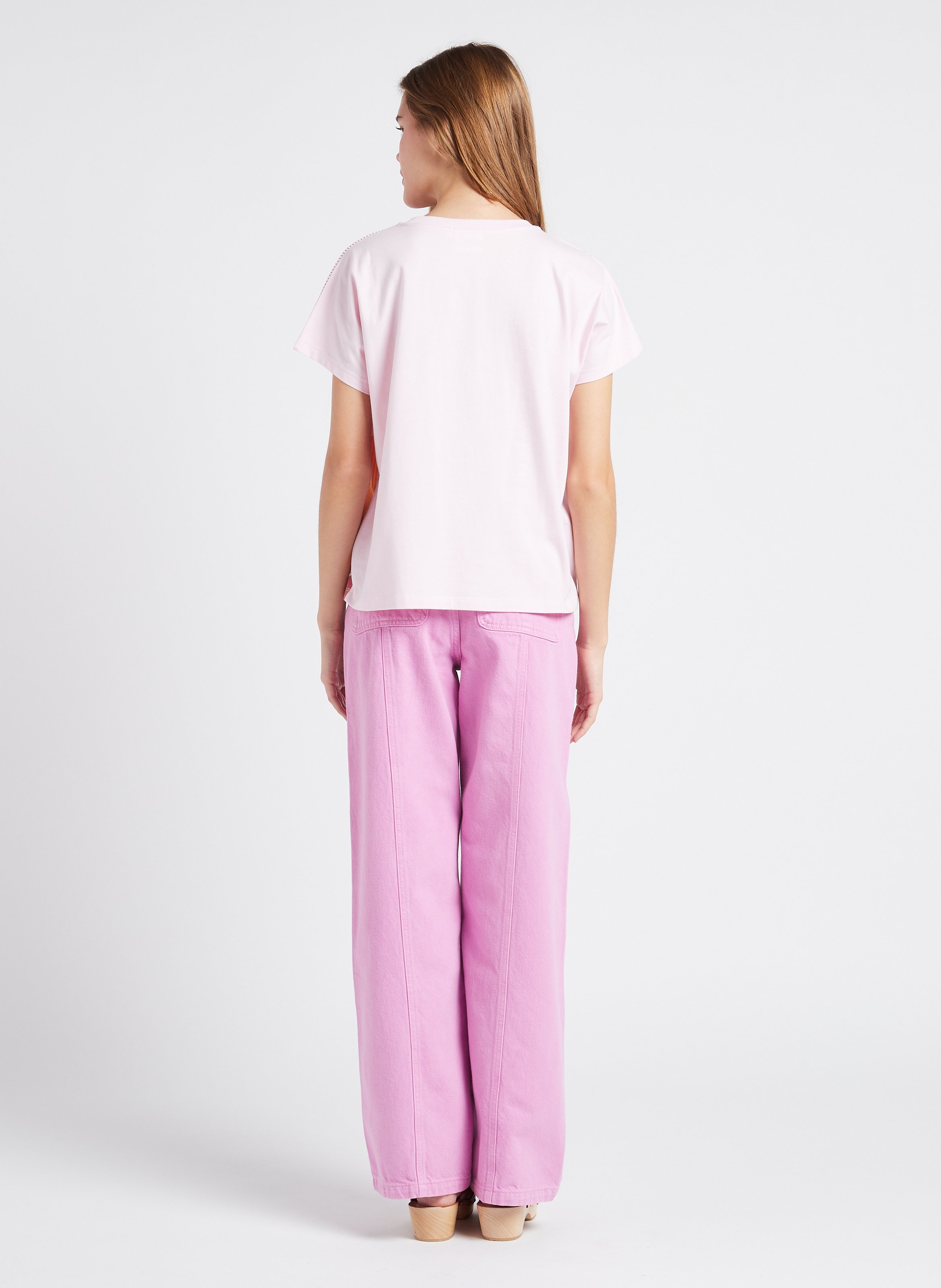 Jean large en coton INDEE Violet