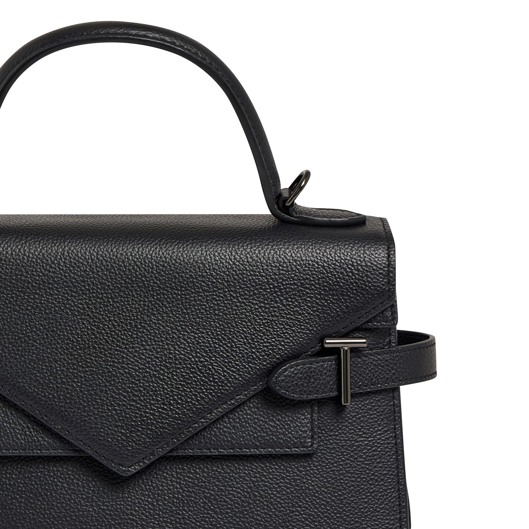 Lederhandtasche Schwarz