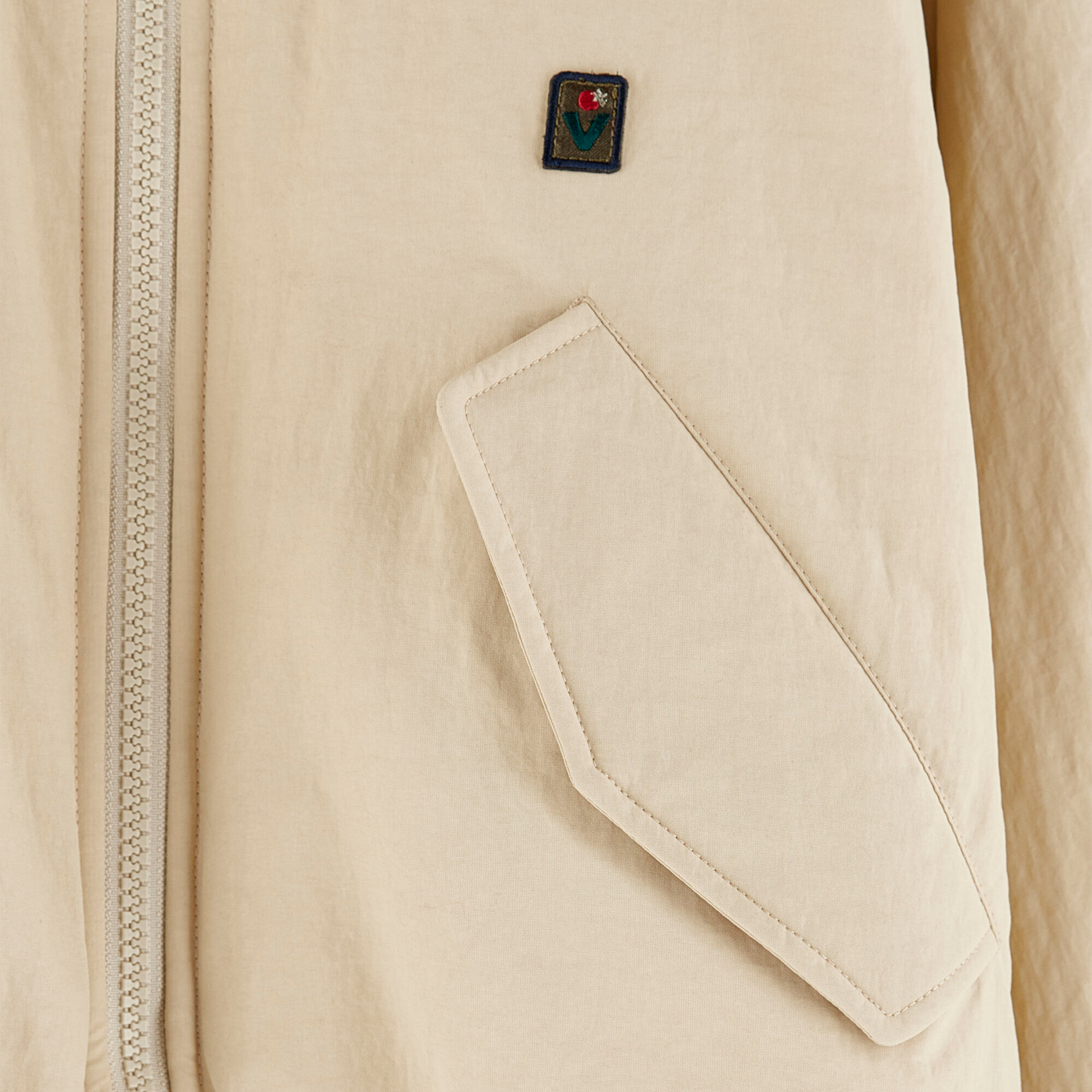 Jacket with straight hood BELLEROSE Beige