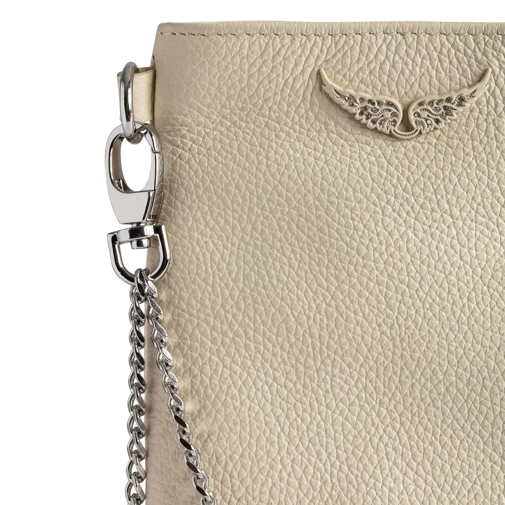Smartphone-Tasche aus Leder ZADIG&VOLTAIRE Weiss