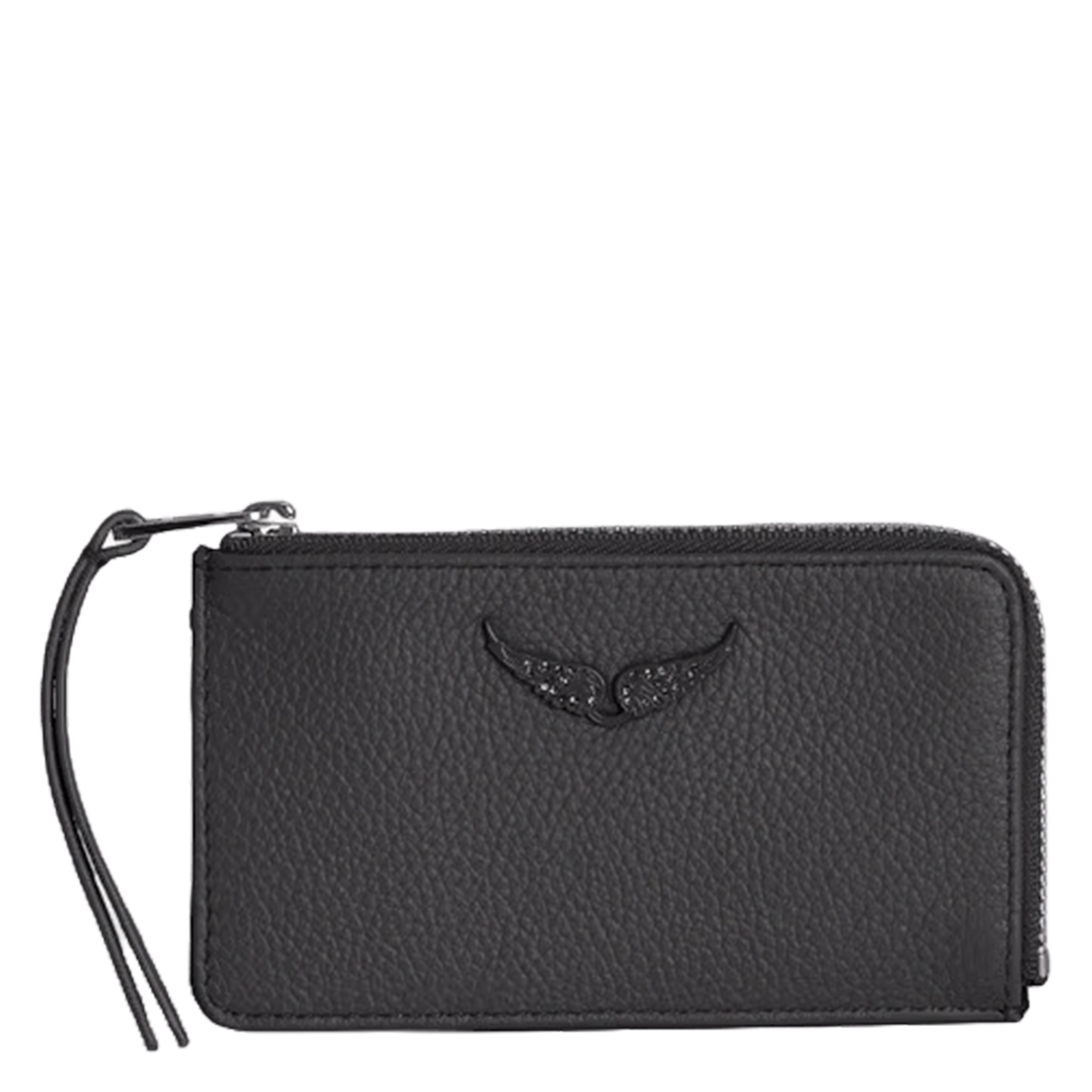 Porte-cartes en cuir ZADIG&VOLTAIRE Gris