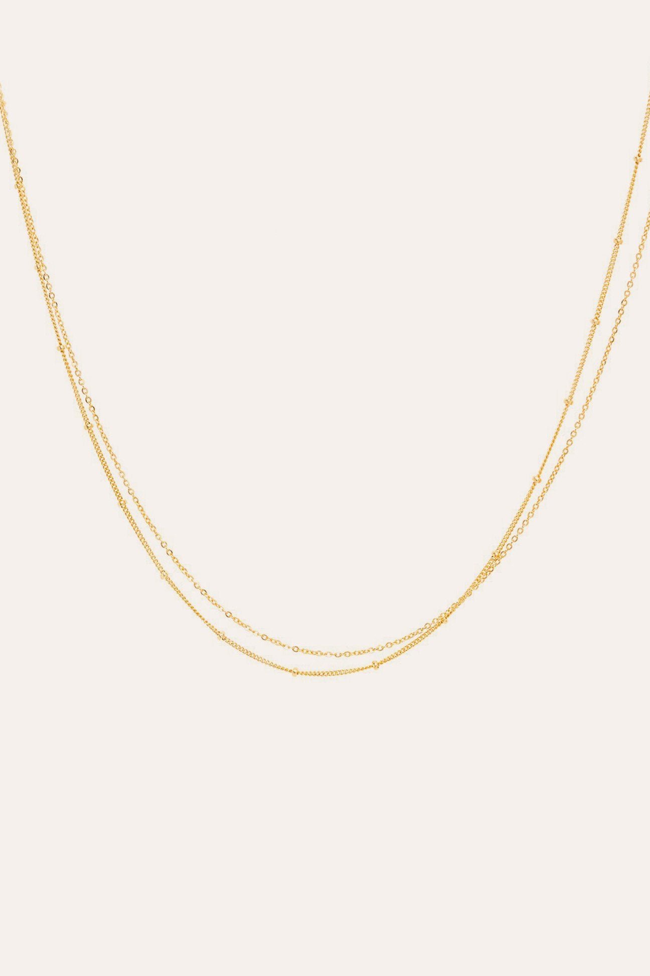 Collier double YAY Doré