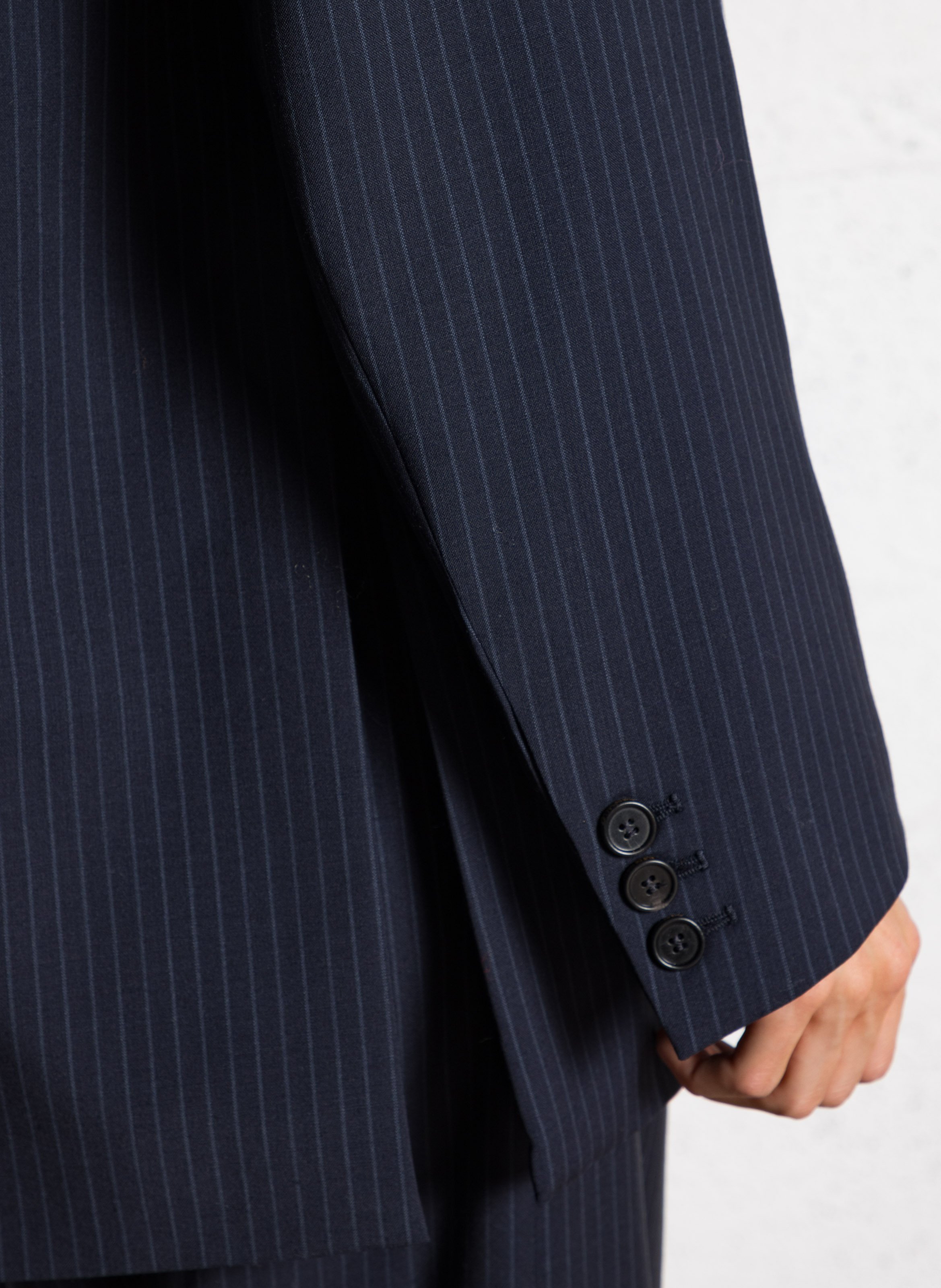 Straight wool blazer coat RUE DE TOKYO Blue