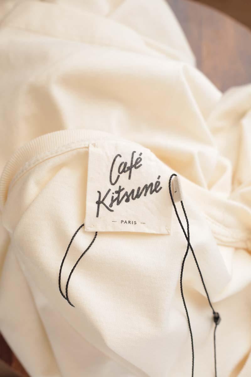 T-shirt en coton MAISON KITSUNÉ - Seconde main Blanc