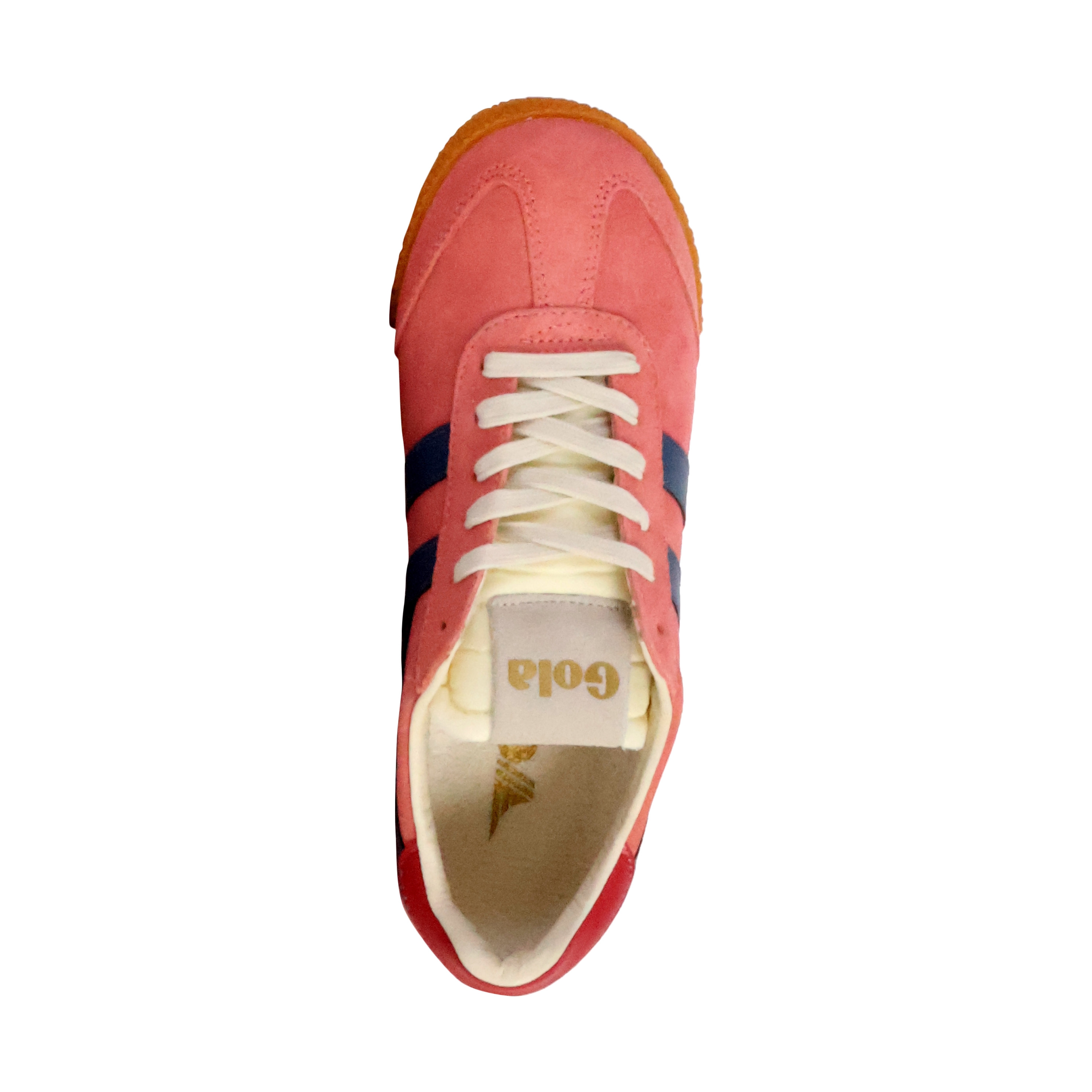 Low leather sneakers Elan GOLA Pink