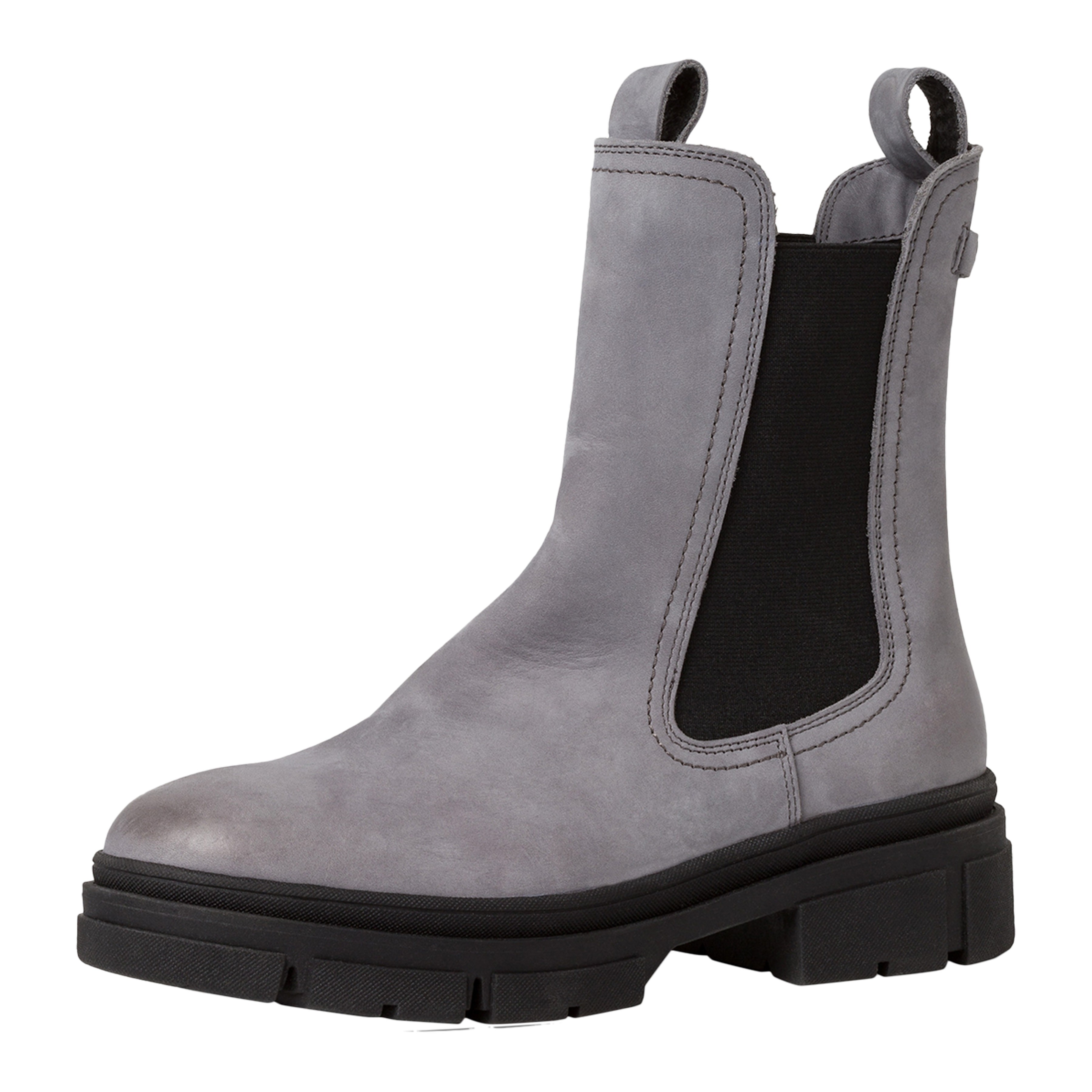 Leather Chelsea boots TAMARIS Grey