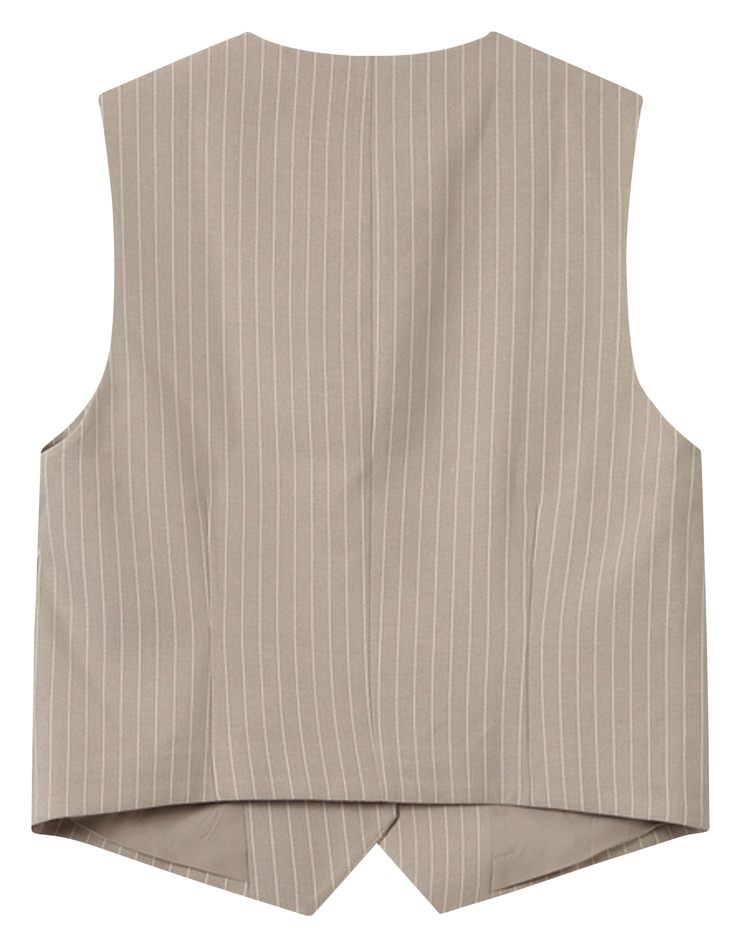 Tailored V-neck vest GRACE ET MILA Beige