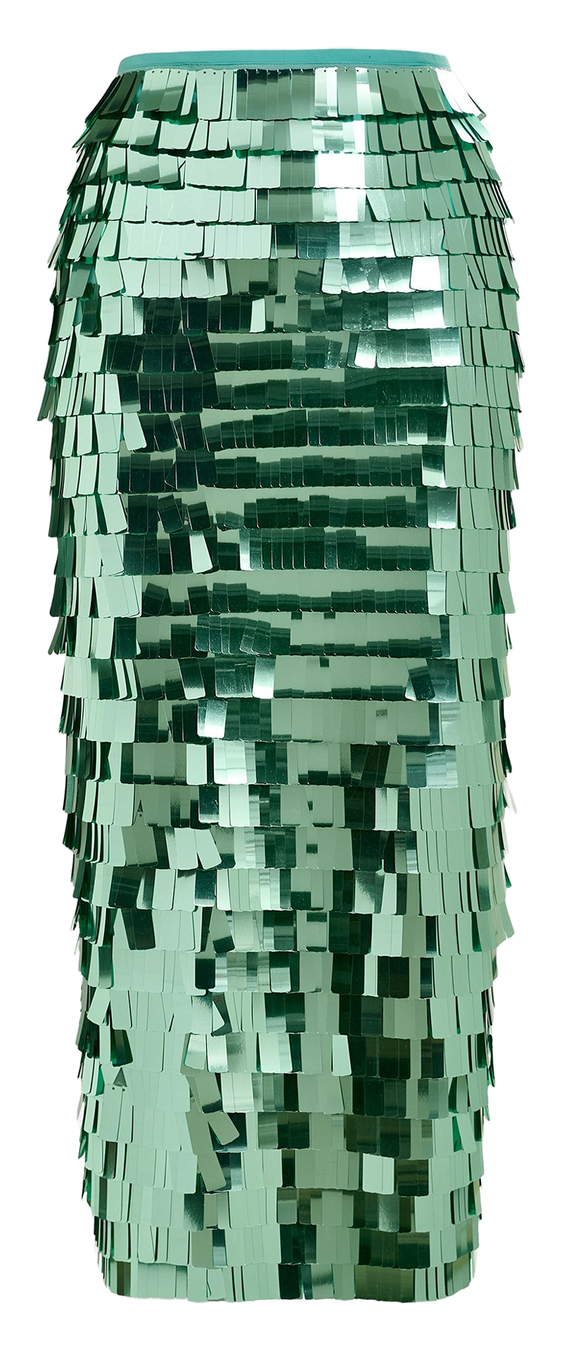 Jupe midi droite à paillettes ESSENTIEL ANTWERP Vert