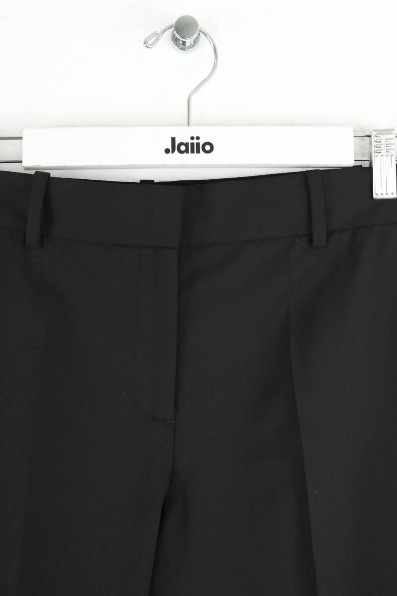 Bandol straight woollen trousers THEORY - Seconde Main Black