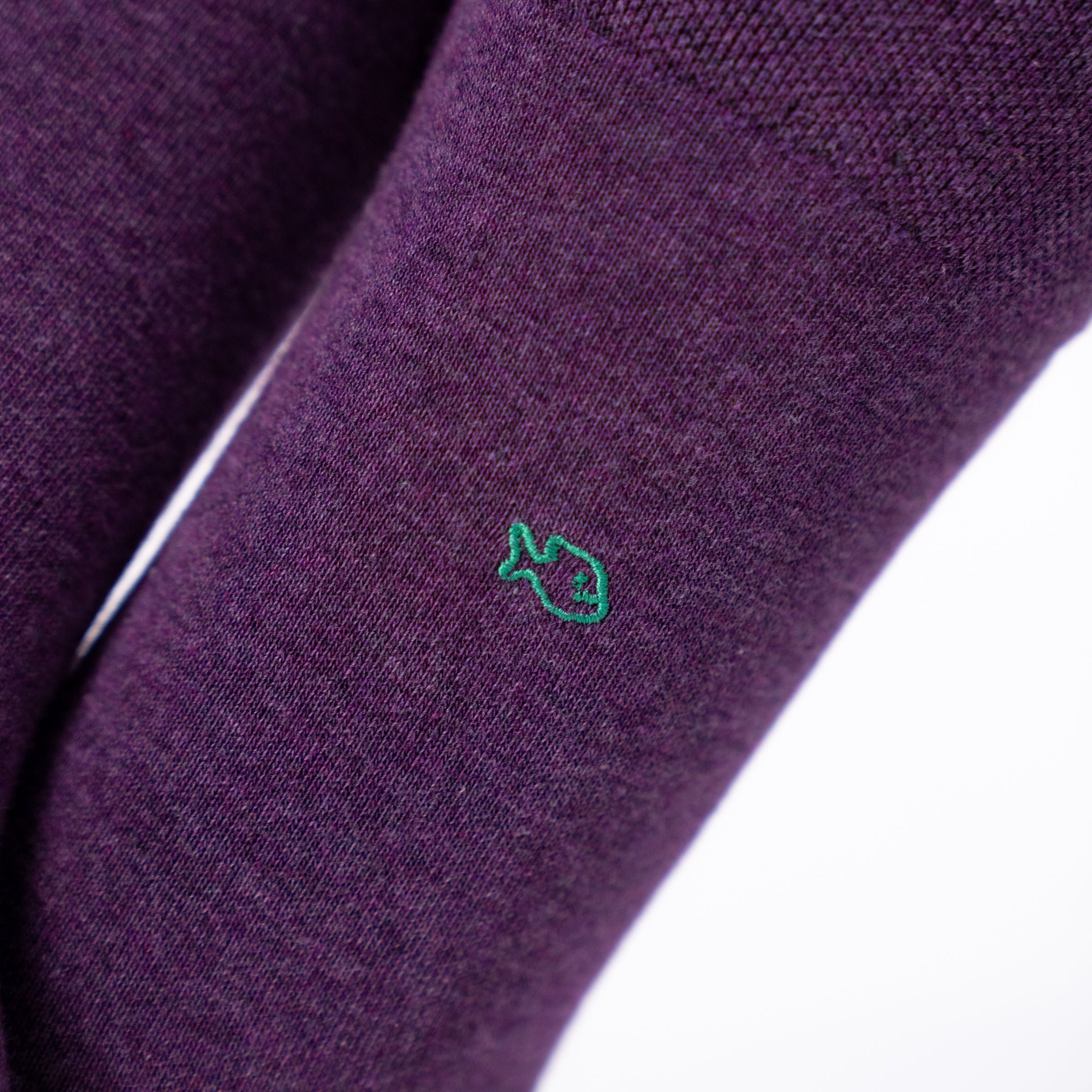 Solid combed cotton socks BILLYBELT Purple