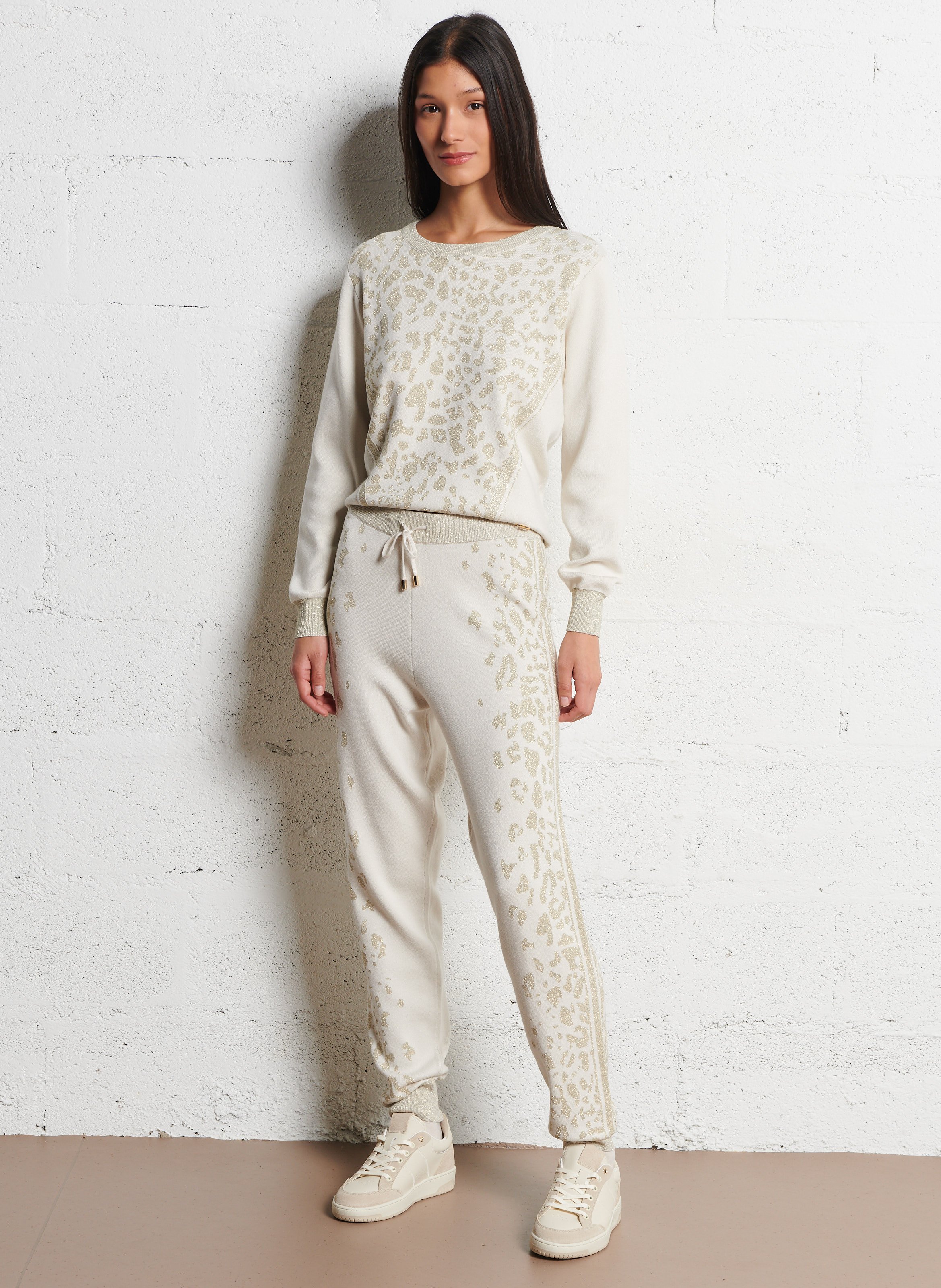 Chat - Jacquard-Pullover LIU JO Beige