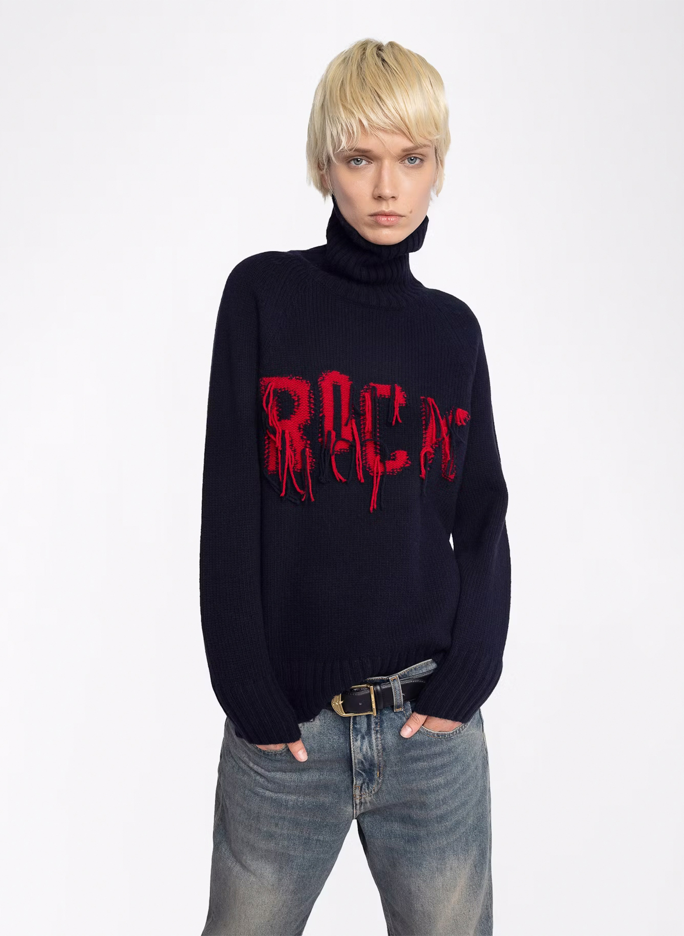 Pullover dritto in lana ZADIG&VOLTAIRE Blu