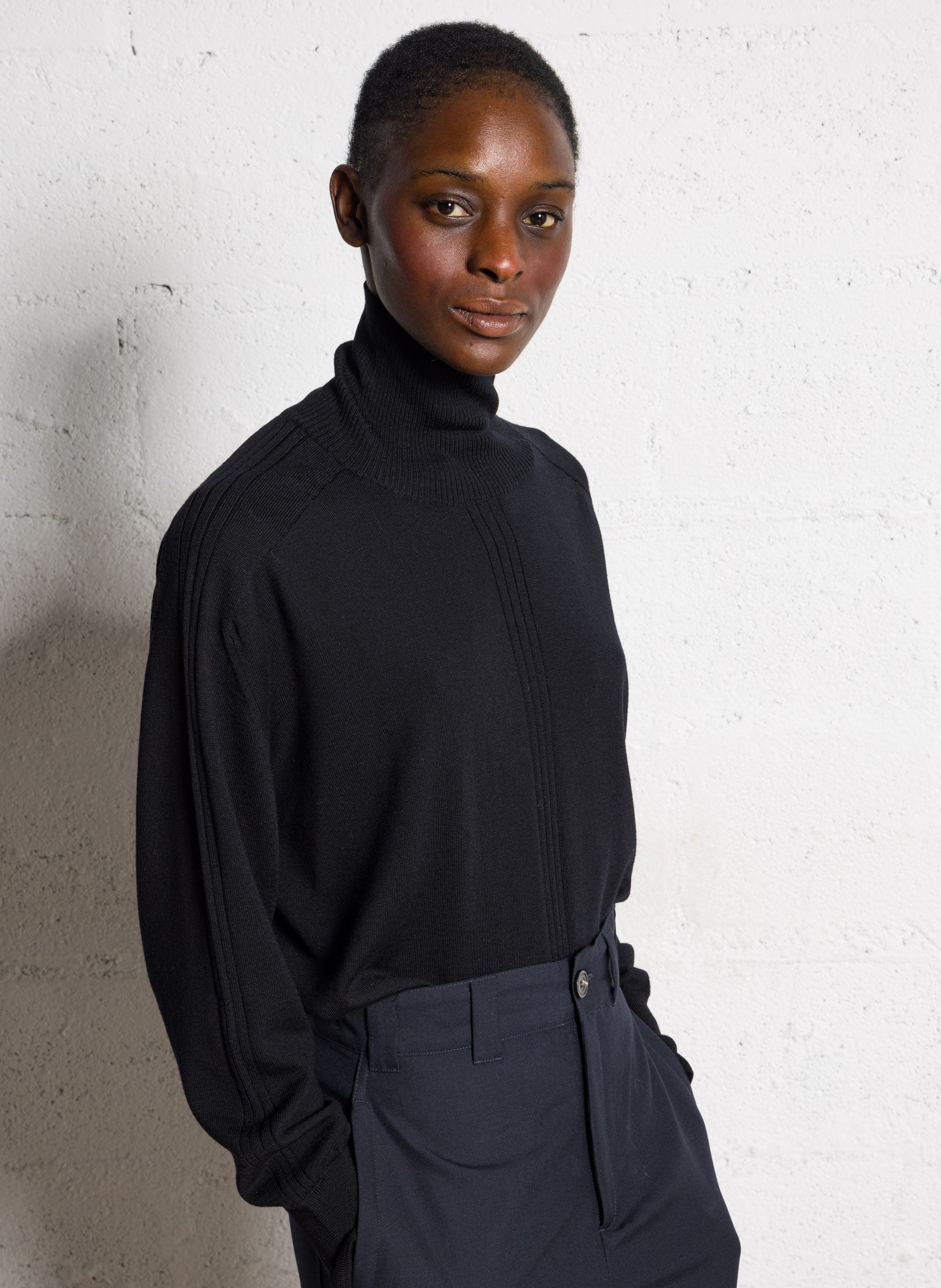 Matignon - Rollkragenpullover aus Wolle SOEUR Schwarz