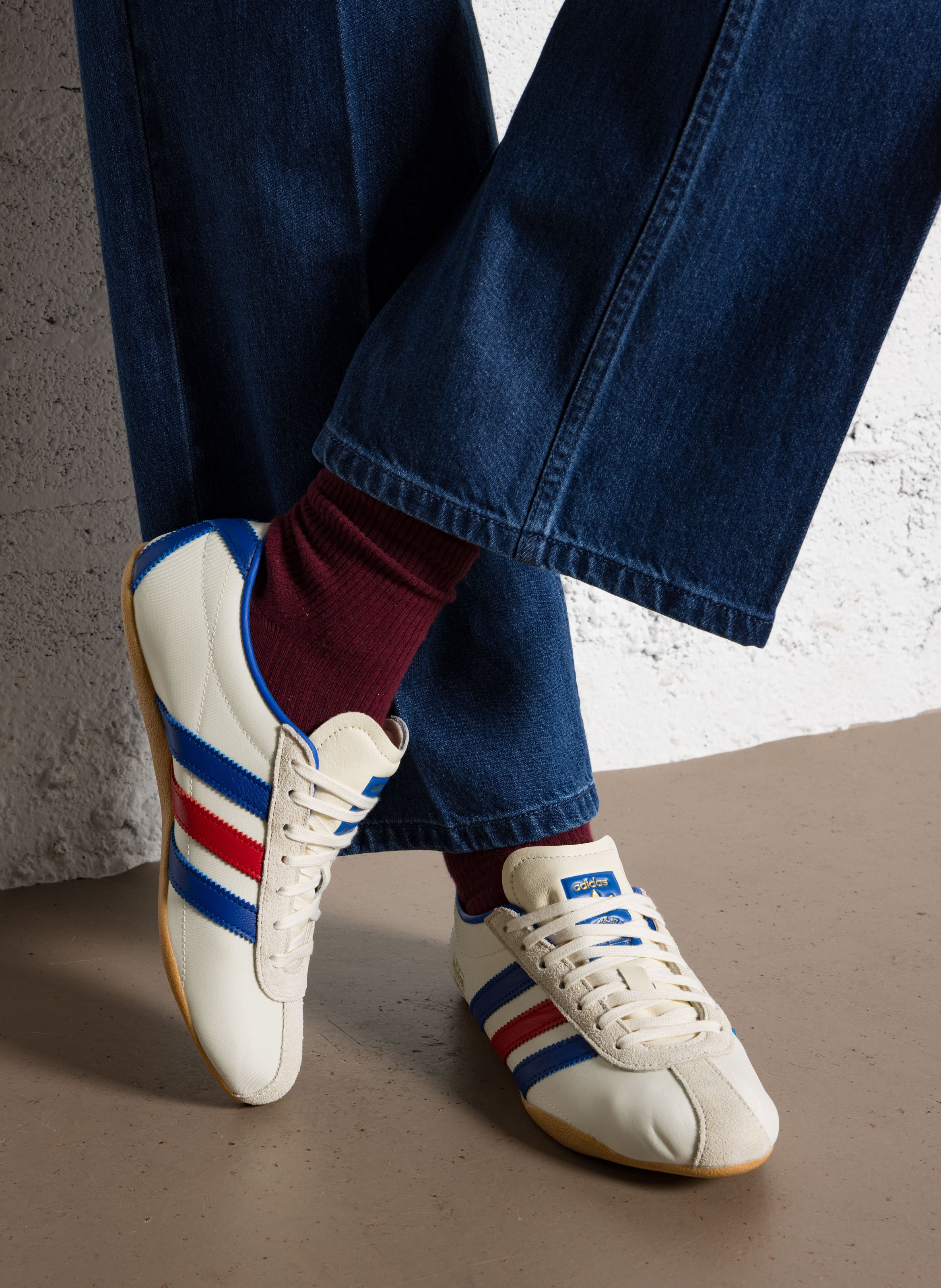 Baskets basses à lacets  ADIDAS Beige