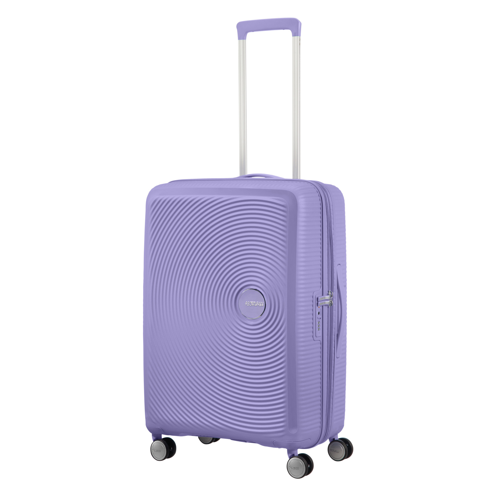 Suitcase with 4 wheels size M Purple