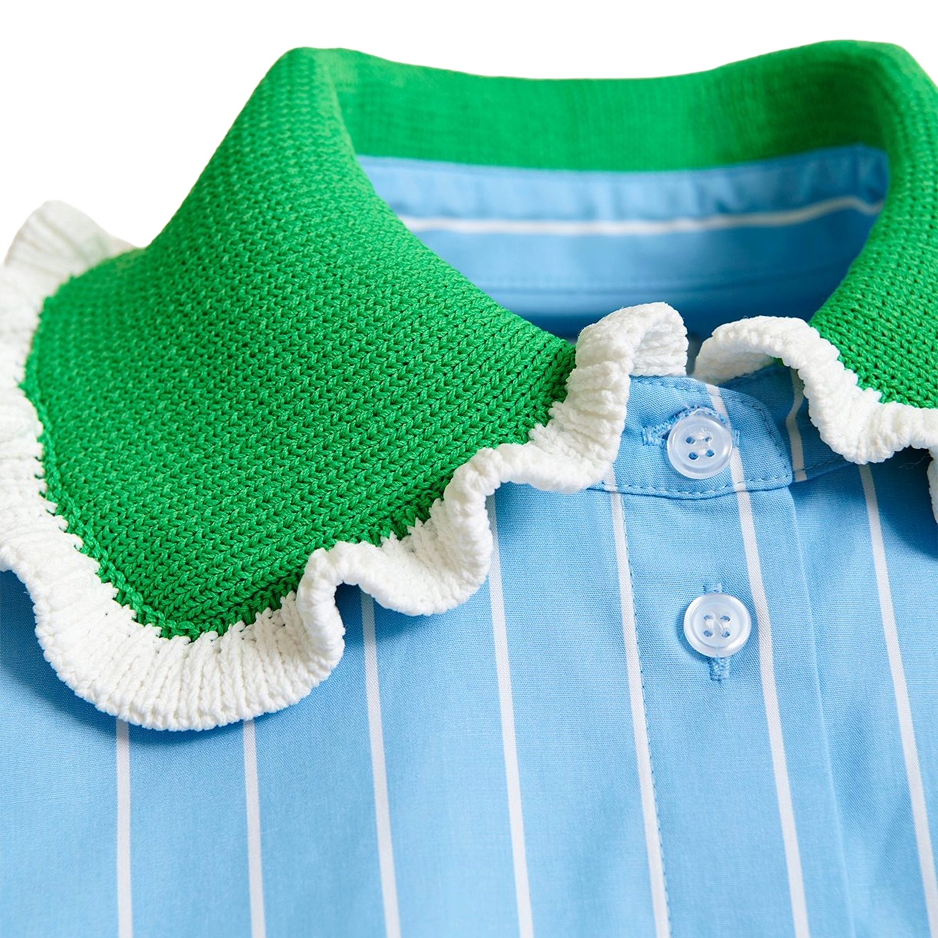 Chemise oversize col classique en coton rayé ESSENTIEL ANTWERP Bleu