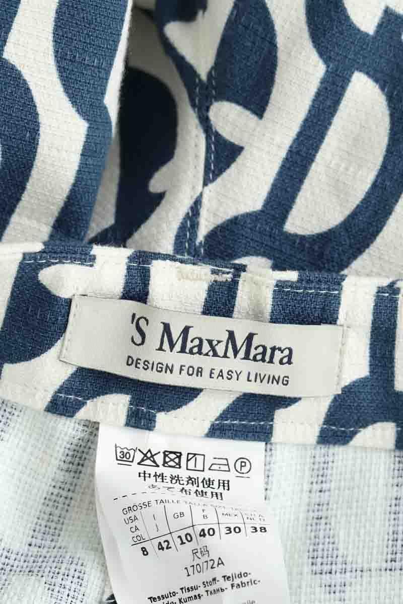 Cropped pants MAX MARA - Seconde Main Blue