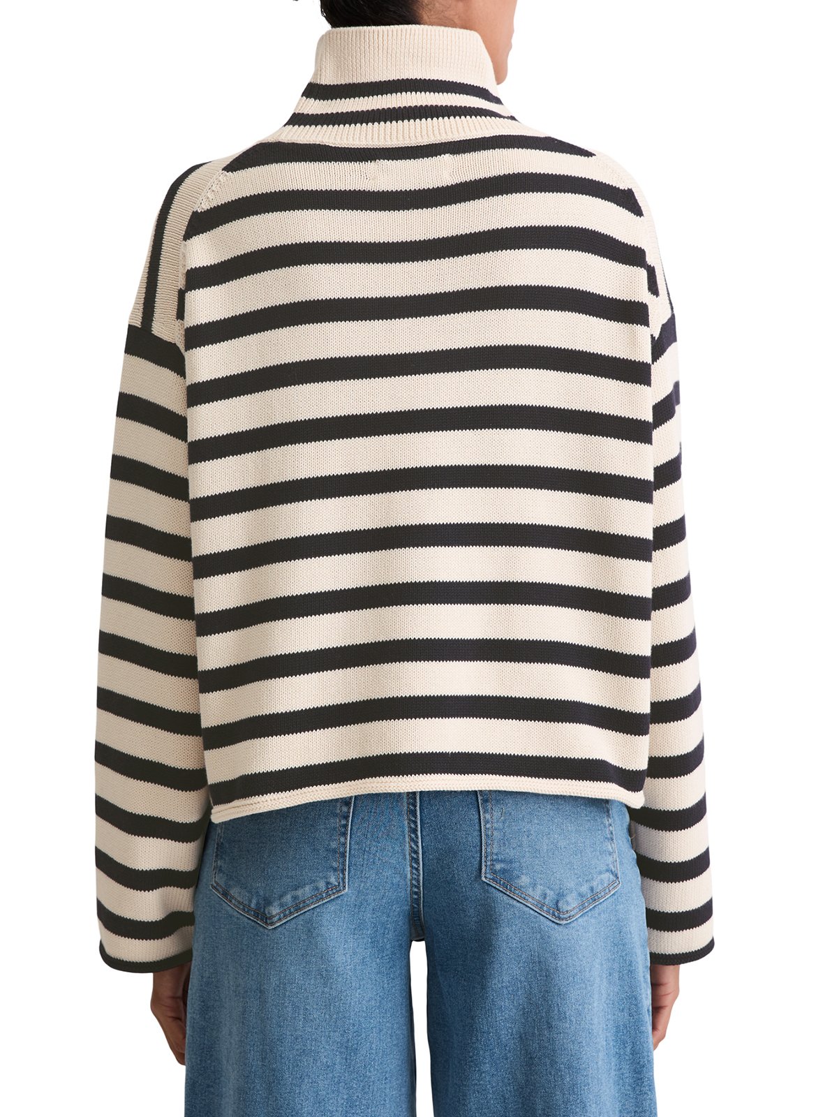 Pull col montant en coton MARC O'POLO Beige