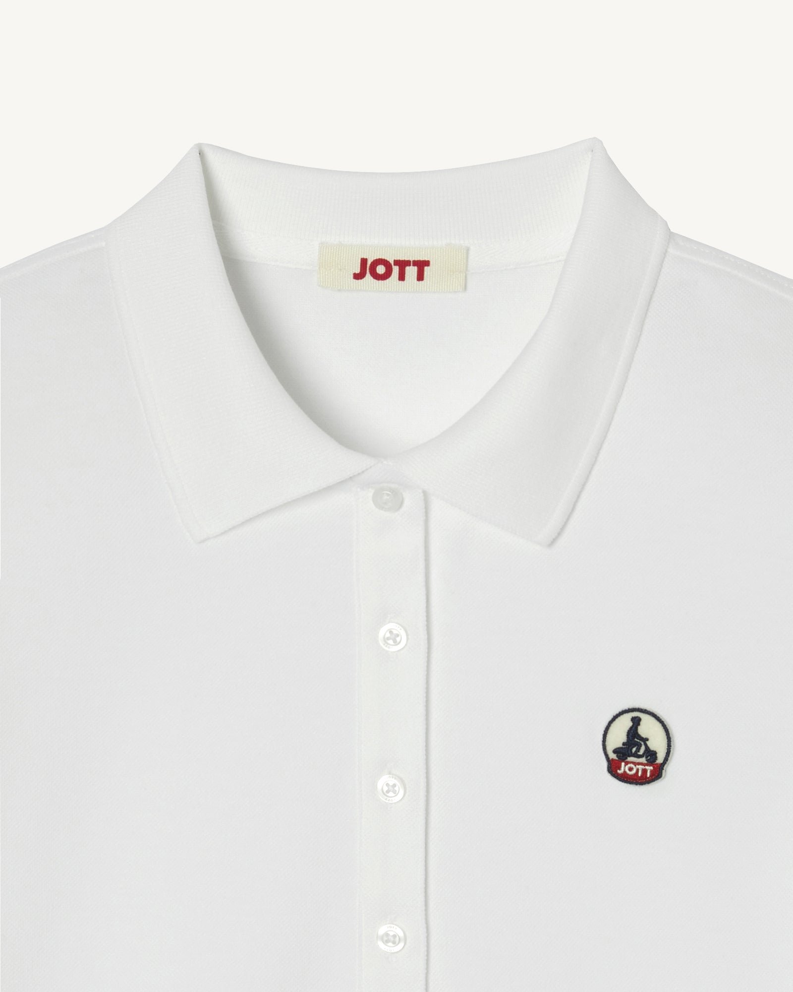 Organic cotton polo JOTT White