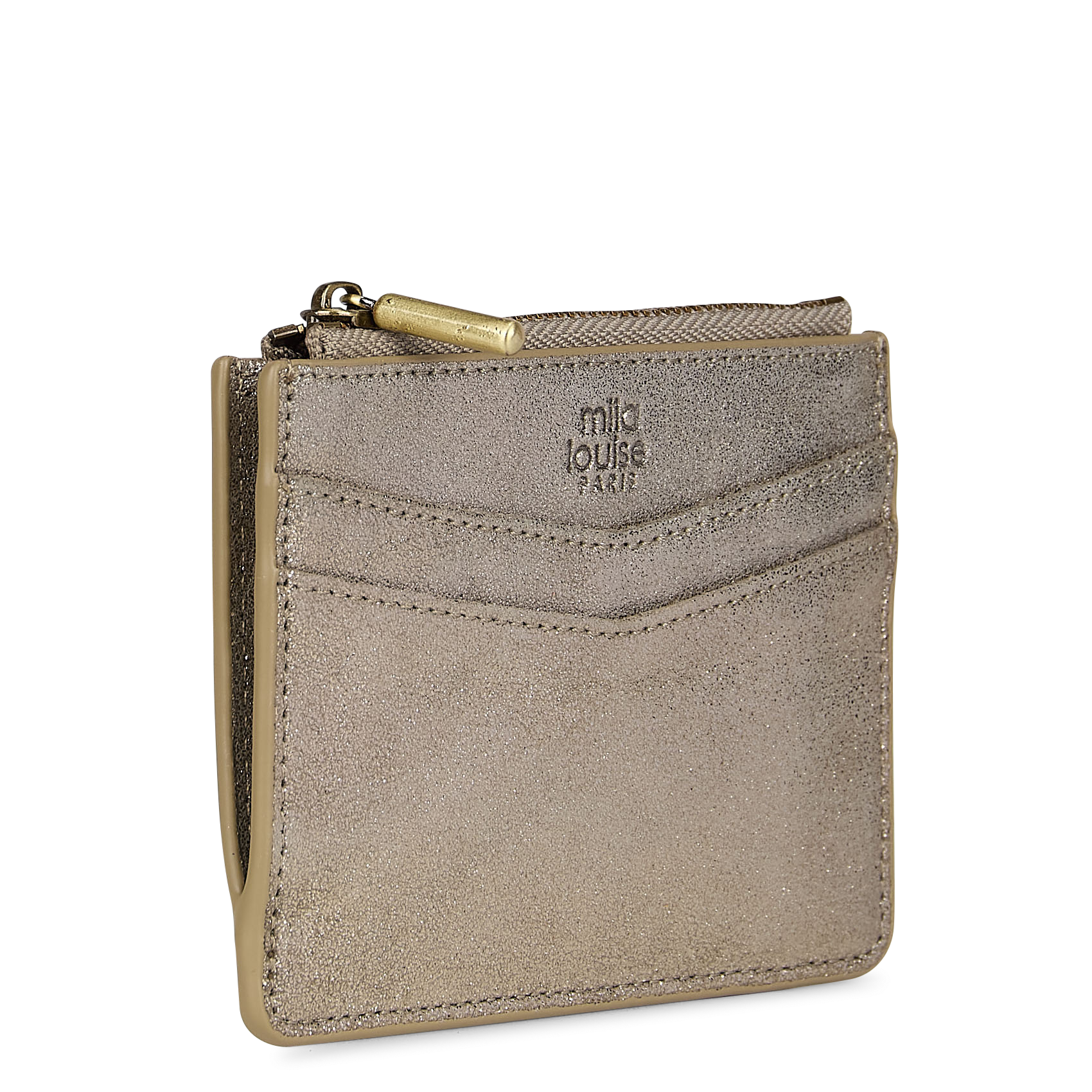 - 100% leer, - 6 kaarthoudersplitten, - 1 centrale zak, - Afmetingen: L10 x H7 cm. MILA LOUISE Groen