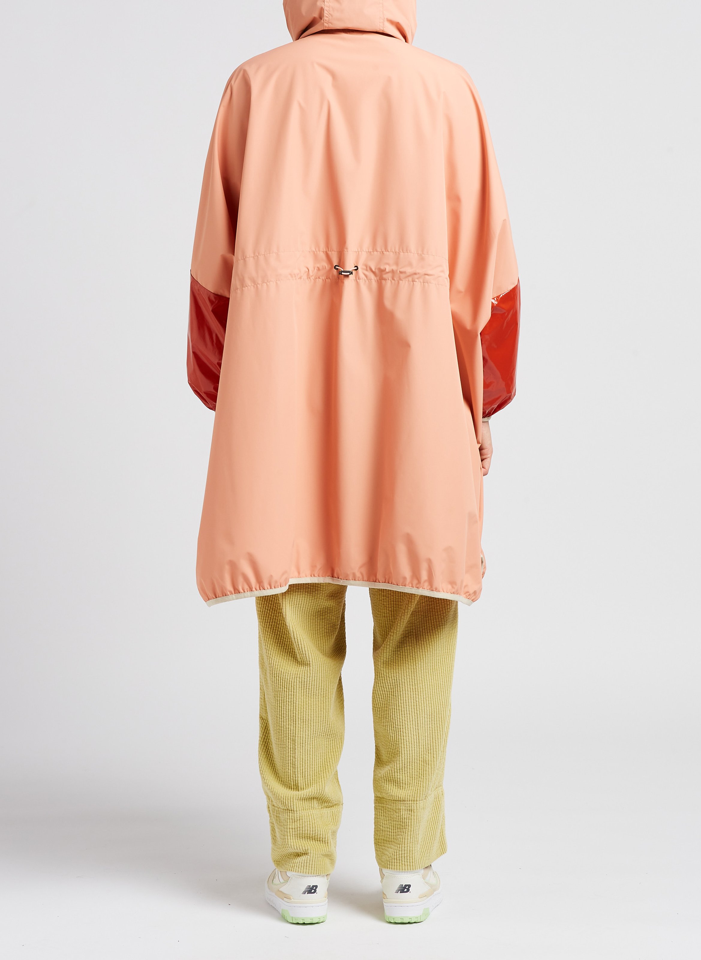 Oversized hooded windbreaker OOF Pink