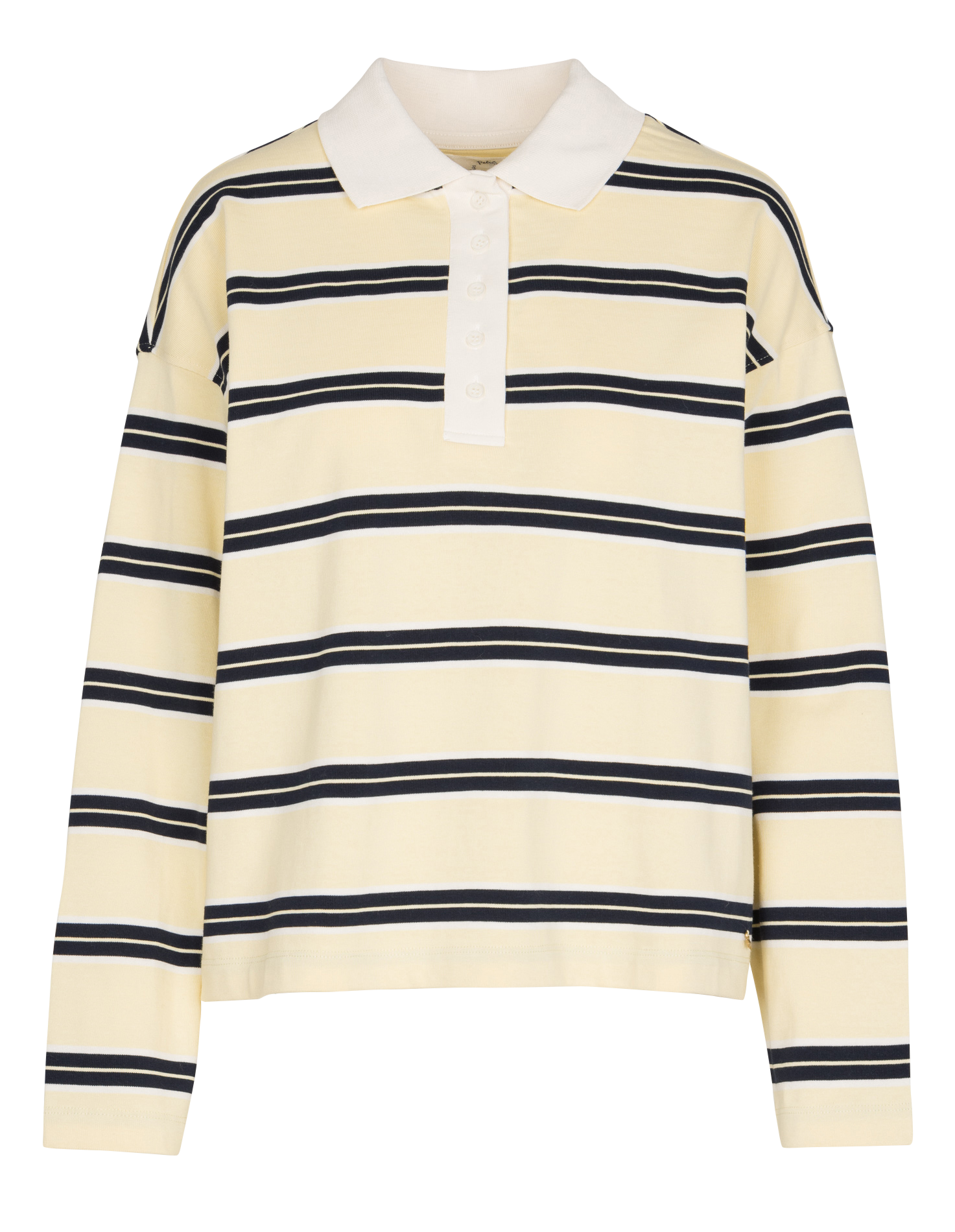 Polo manches longues droit rayé DES PETITS HAUTS Multicolore