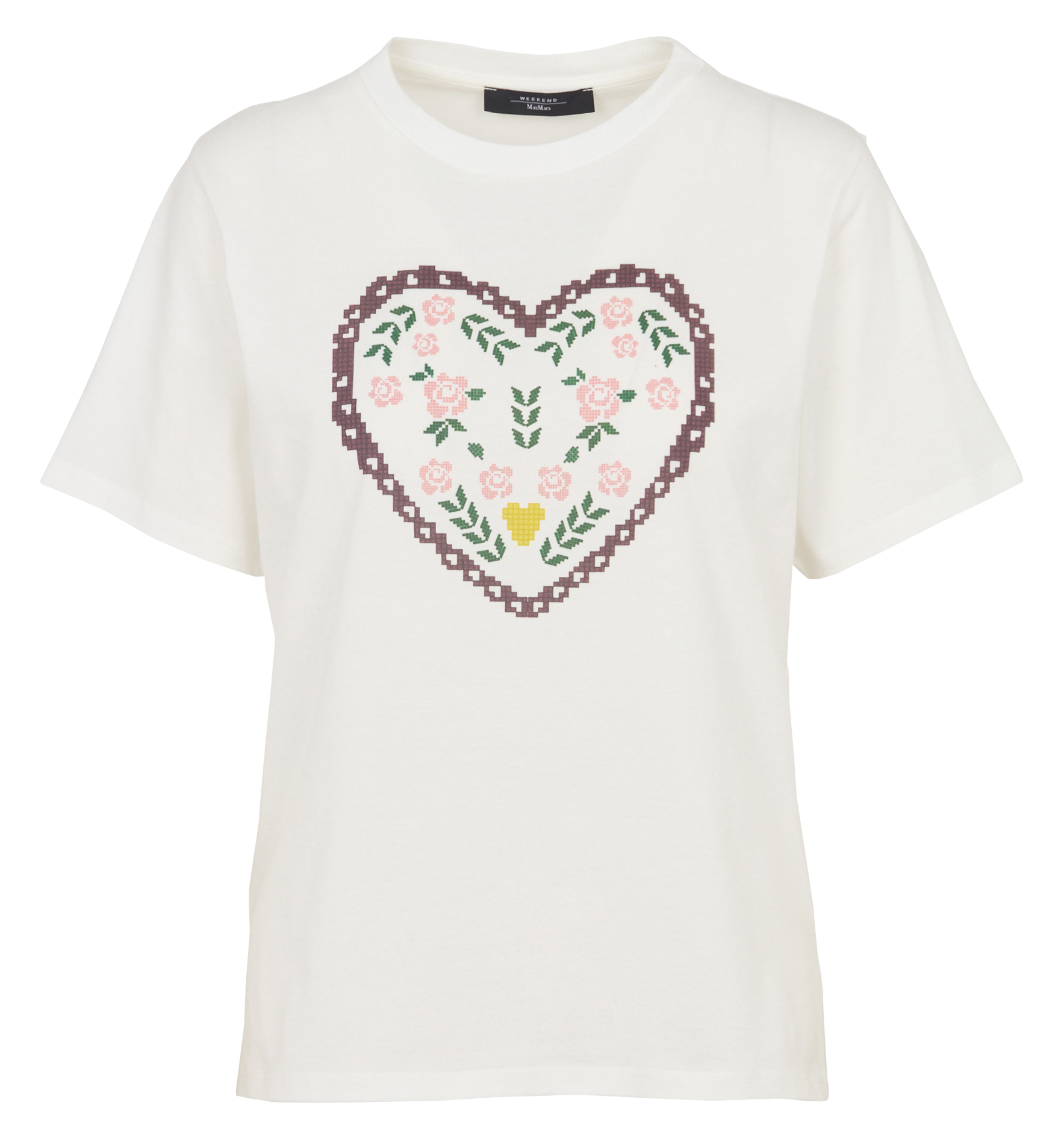 Tee-shirt droit en coton MAX MARA WEEK END Blanc