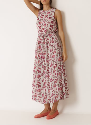 Long linen blend printed dress Multicolored Farm rio - Women | Place des Tendances Long linen blend printed dress Multicolored Farm rio - Women | Place des Tendances