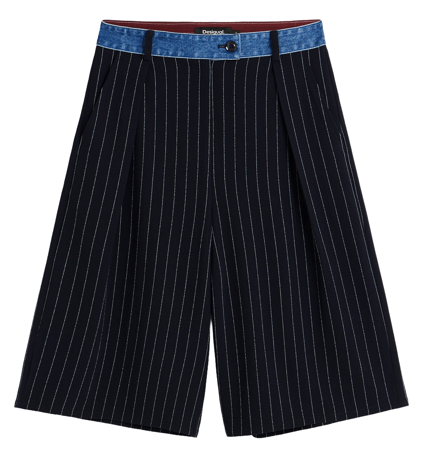 Bermuda droit DESIGUAL Bleu