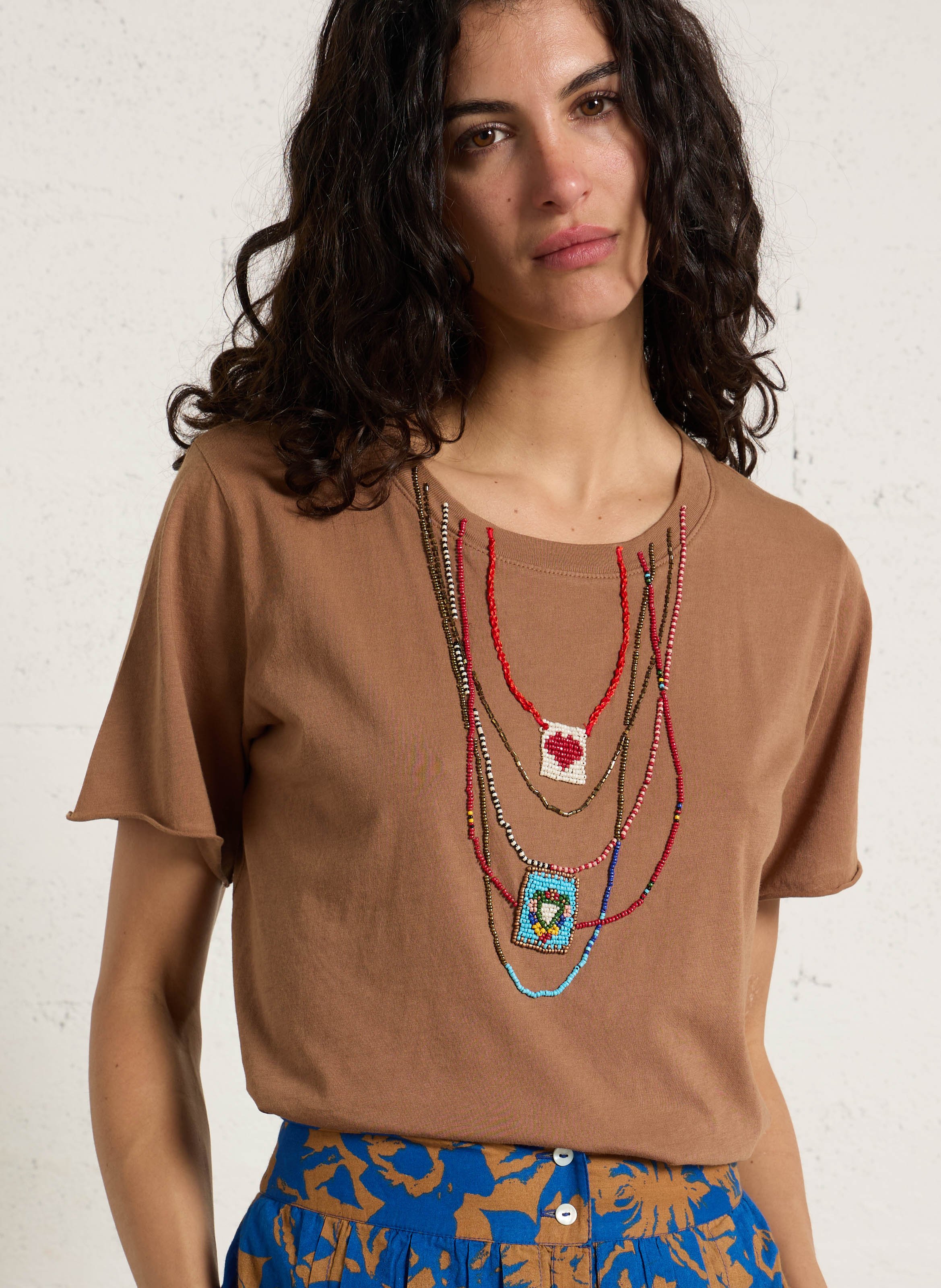 Round-neck organic cotton T-shirt LEON & HARPER