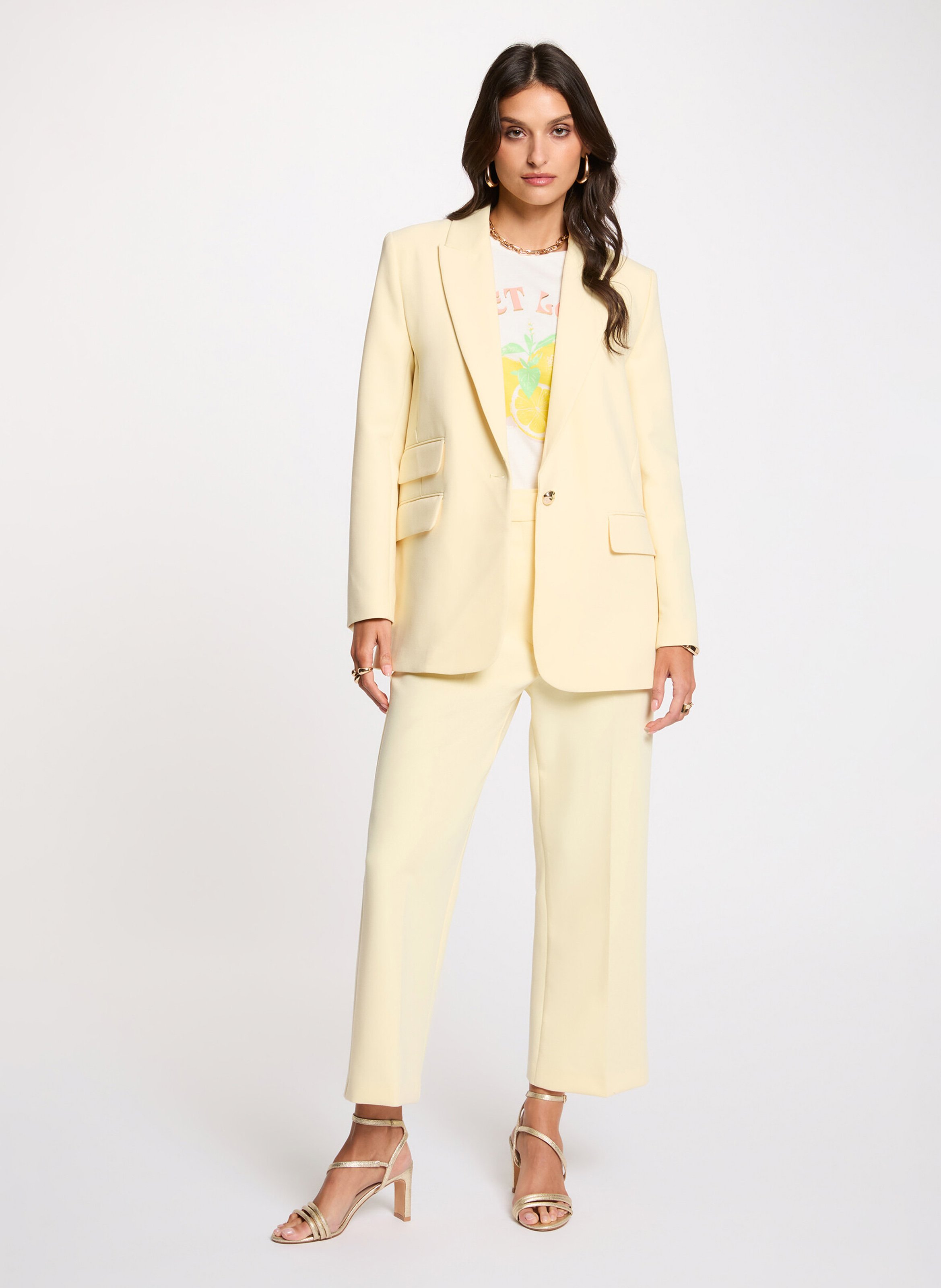 Pantalon de tailleur MORGAN Jaune