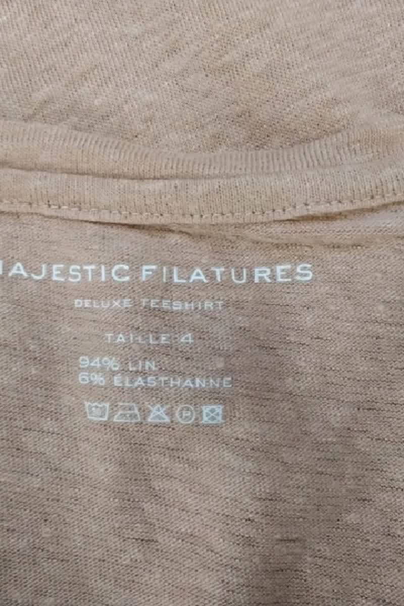 T-shirt MAJESTIC FILATURES - SECONDE MAIN Rose
