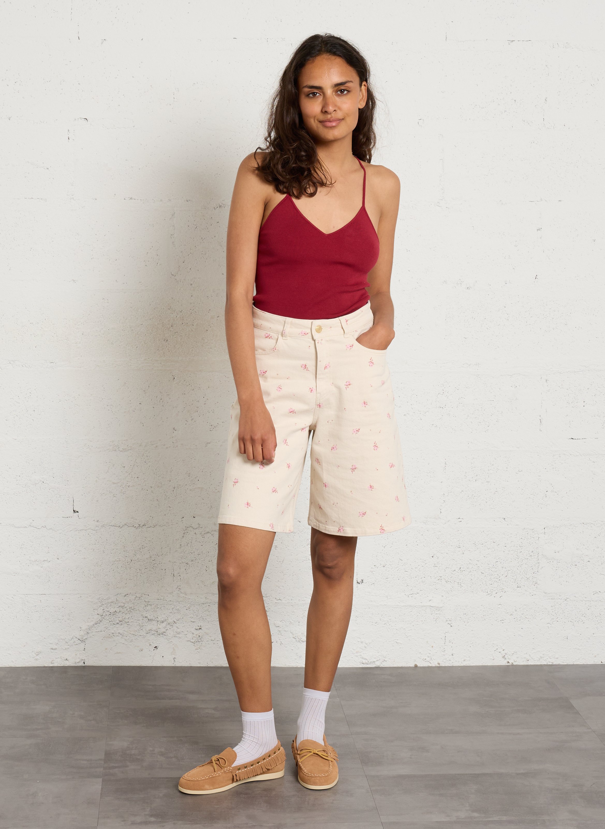 Chaussures bateau en daim COLORS OF CALIFORNIA Beige