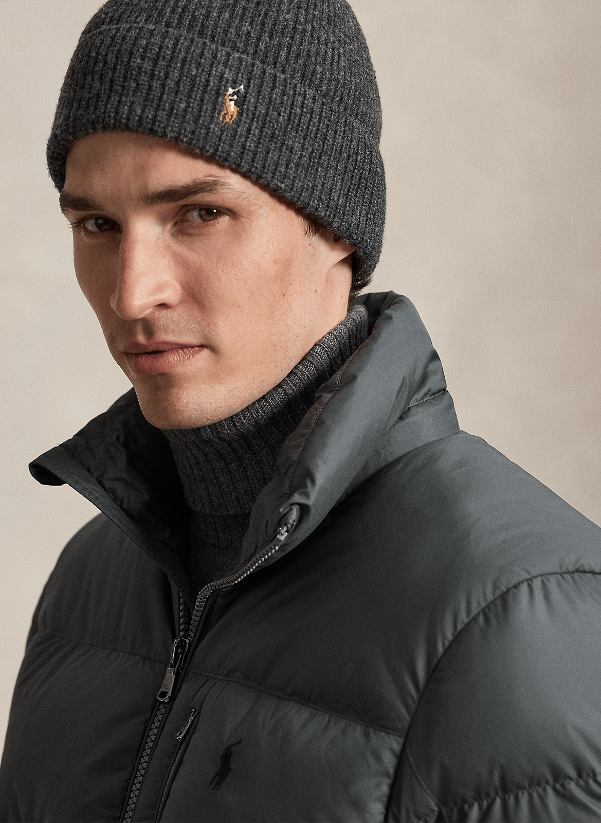 Daunenjacke mit Stehkragen POLO RALPH LAUREN Grau