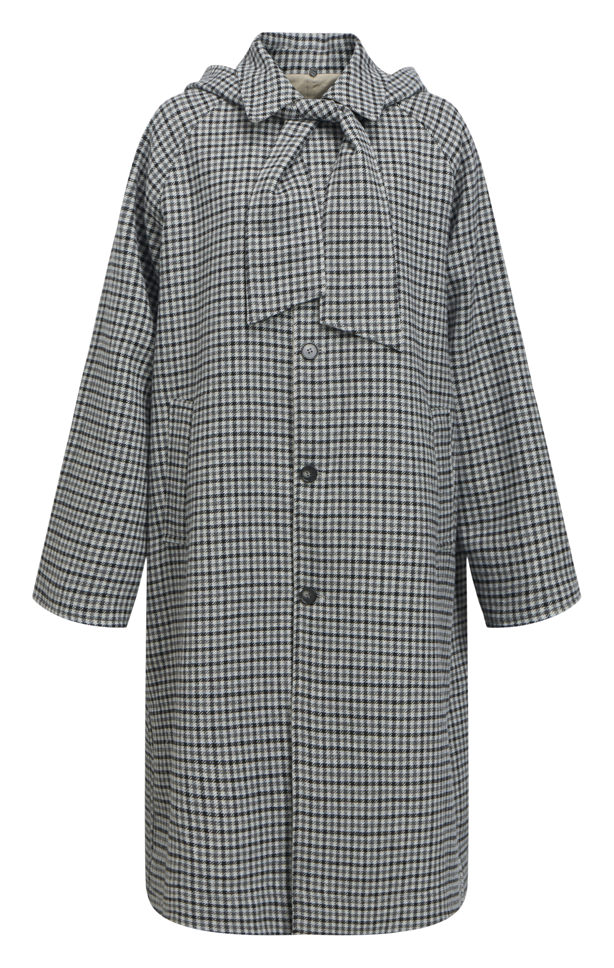Long Reversible Trench Coat OBJECT Grey