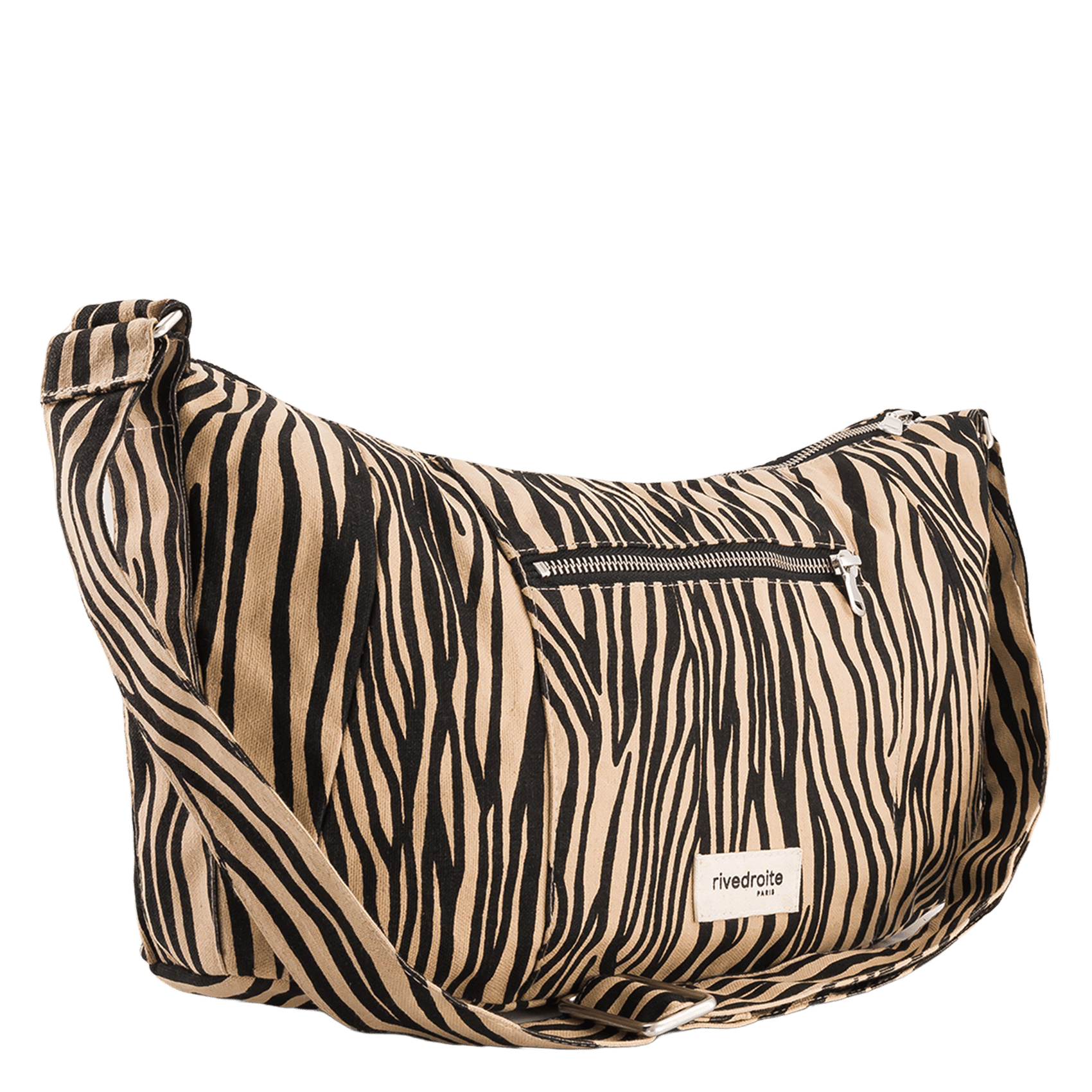 Sac porté épaule en coton RIVEDROITE PARIS Beige