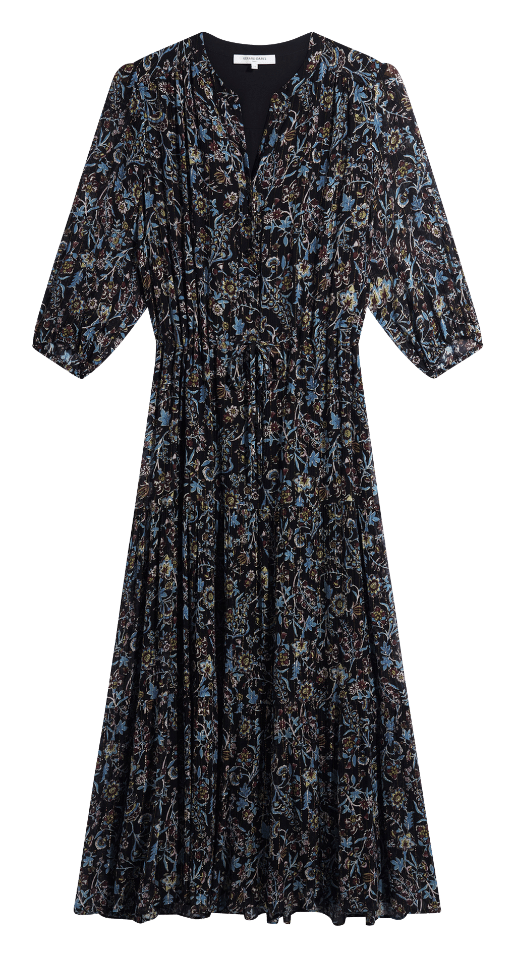 Robe midi à imprimé GERARD DAREL Noir