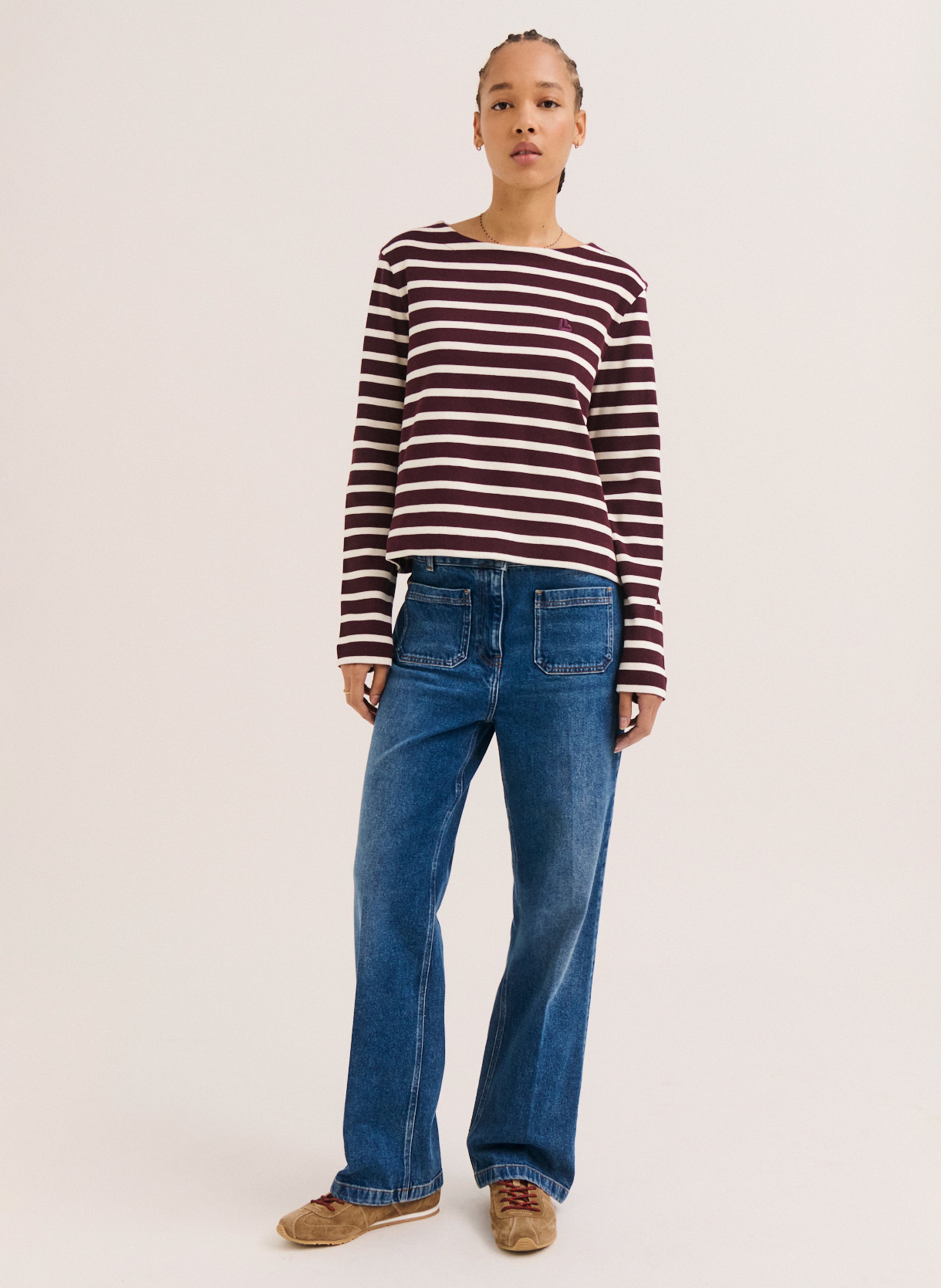 Regular-fit, katoenen T-shirt met ronde hals PABLO Rood