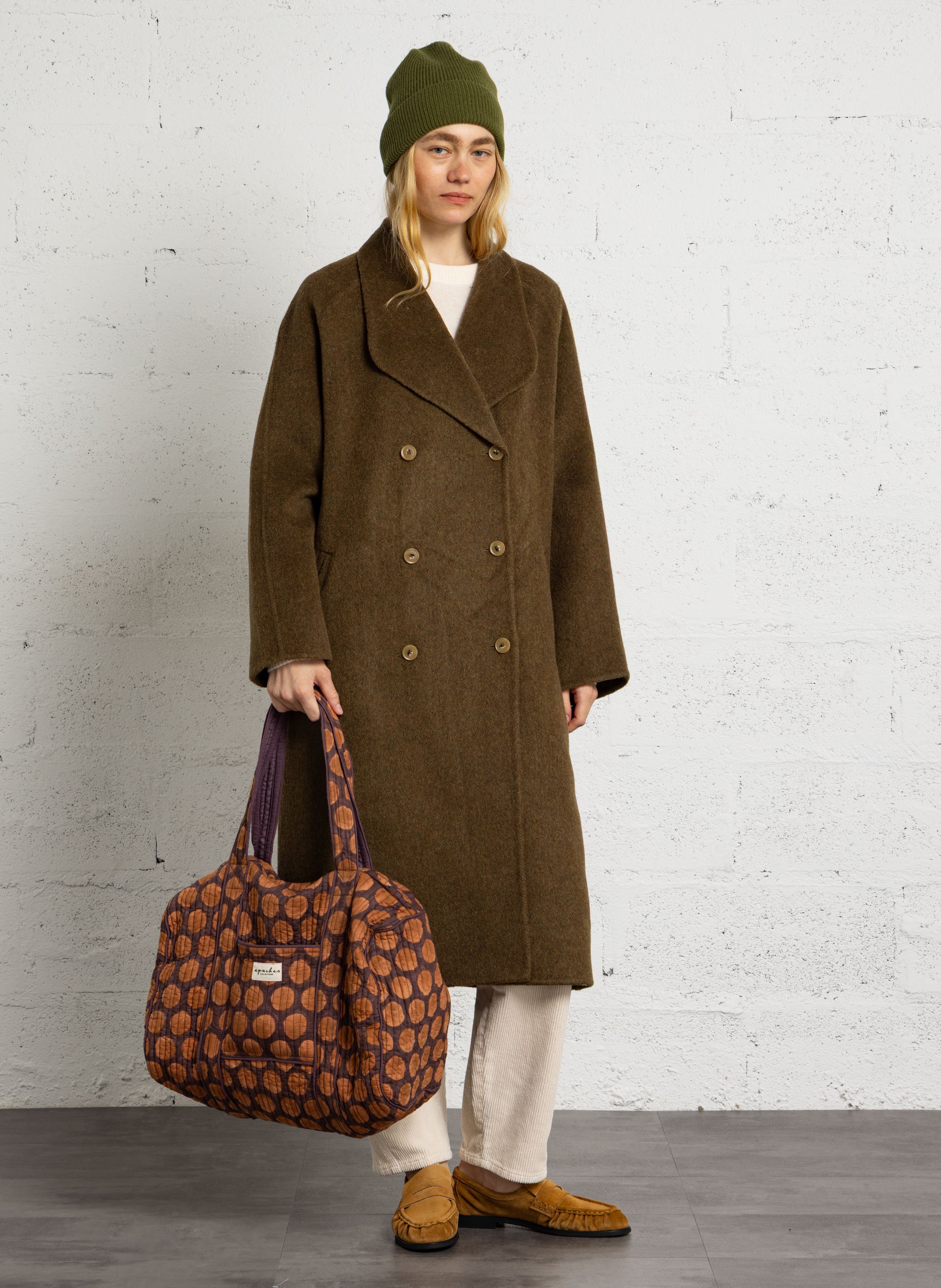 Weekendtas van katoen APACHES COLLECTIONS Bruin