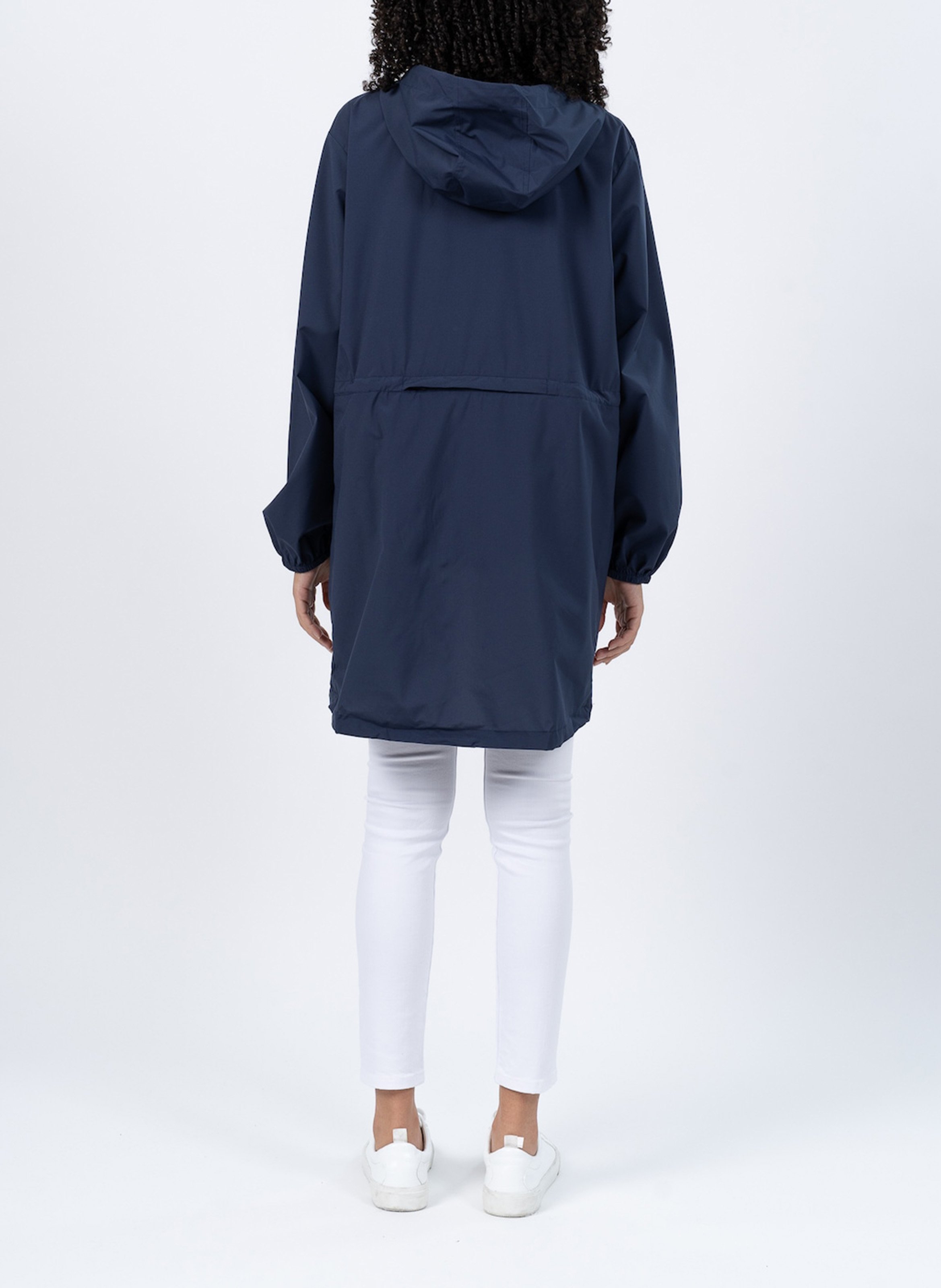 Imperméable long à capuche convertible  FLOTTE Bleu