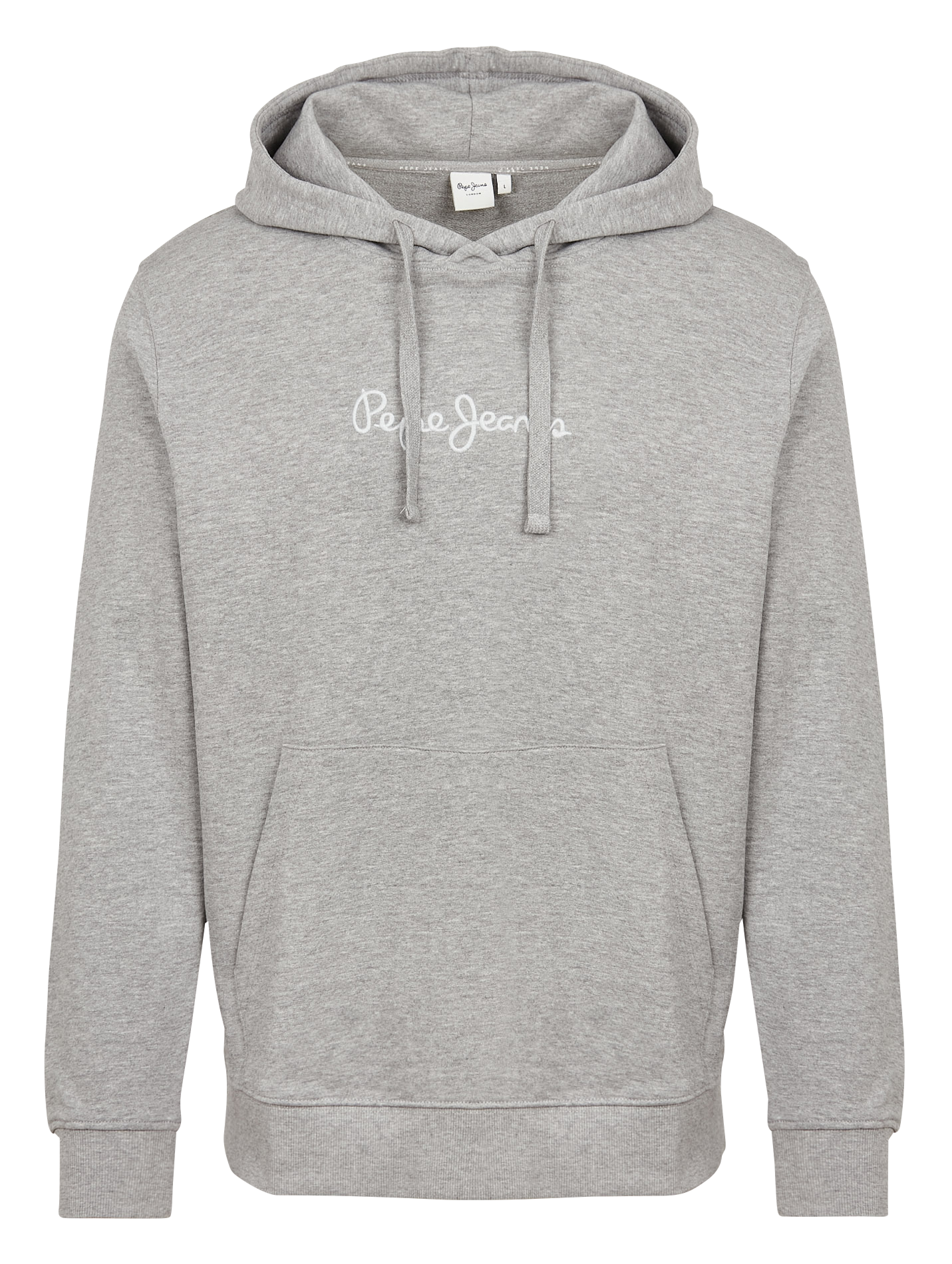 Oversize-Kapuzensweatshirt aus melierter Baumwolle PEPE JEANS Grau