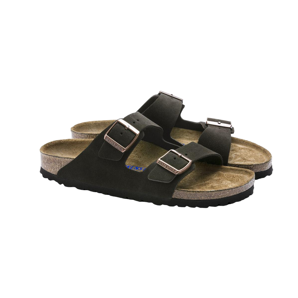 Faux leather sandals BIRKENSTOCK Brown