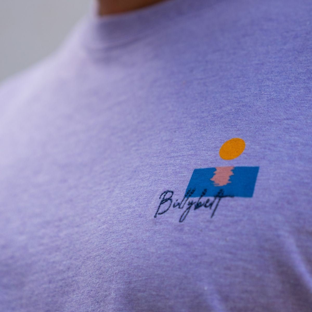 Vintage printed organic cotton T-shirt BILLYBELT Purple