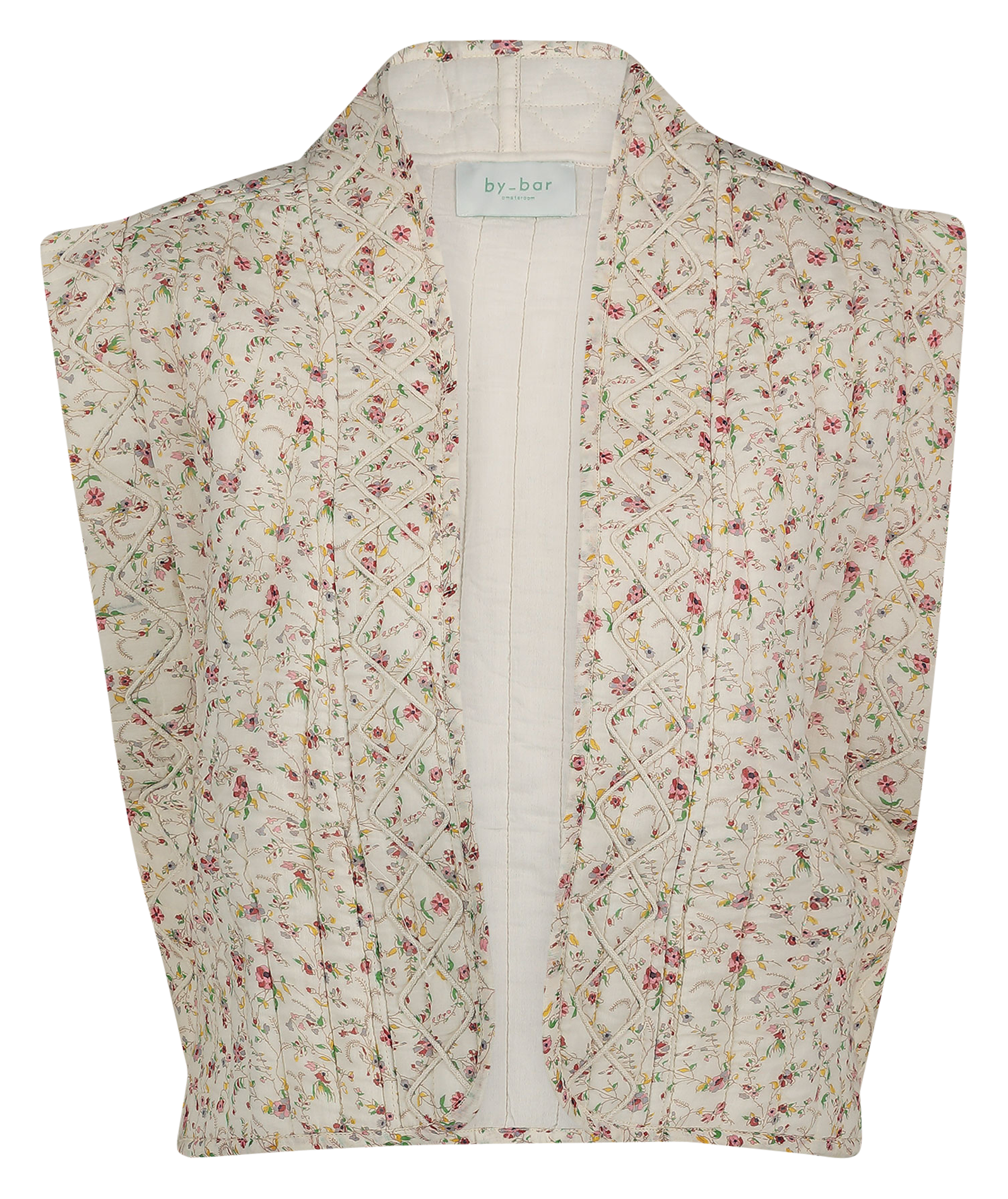 Bedruckte Jacke aus Baumwolle und Leinenmischung BY BAR Rosa